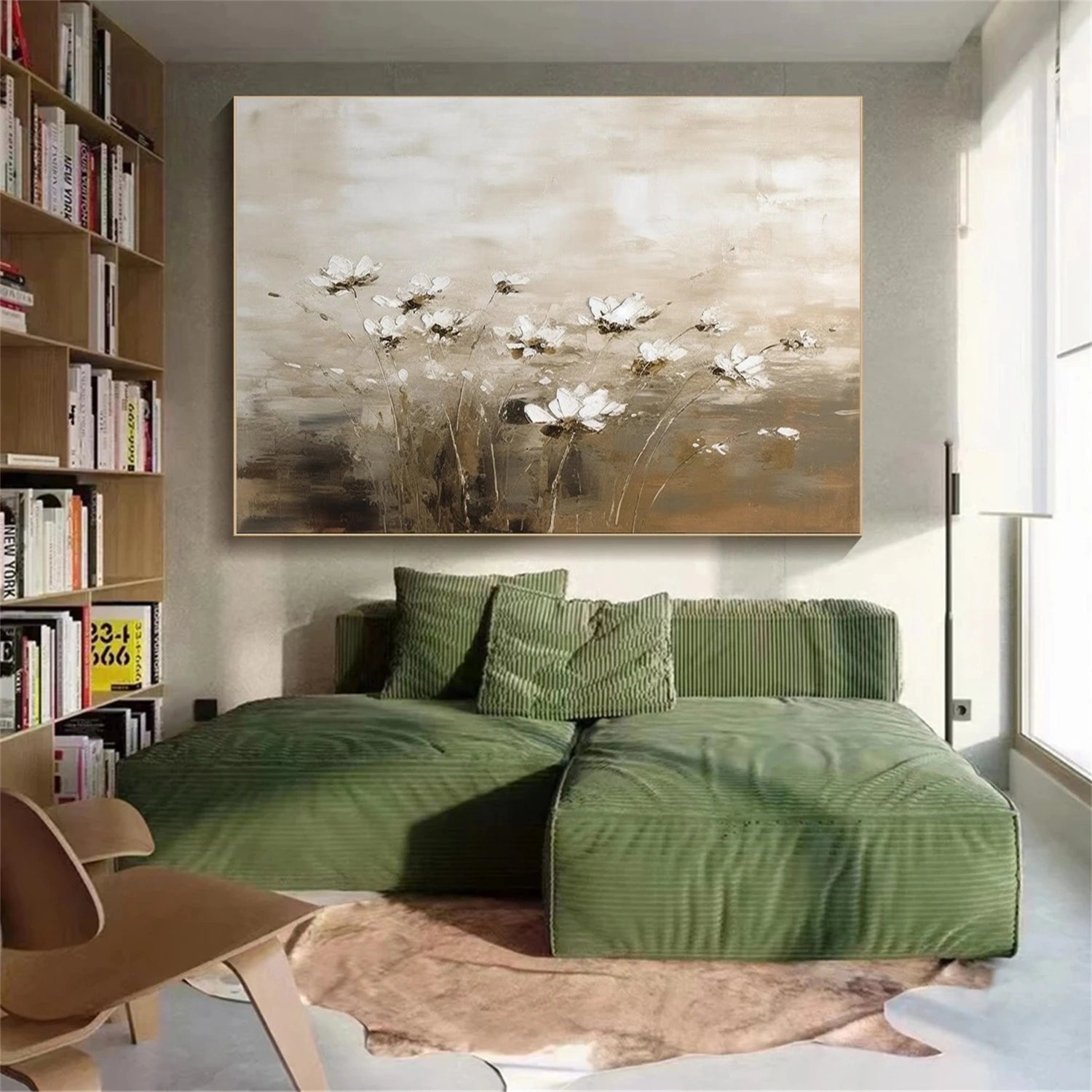 Flower & Tree Abstract Textured Wall Art #ML110