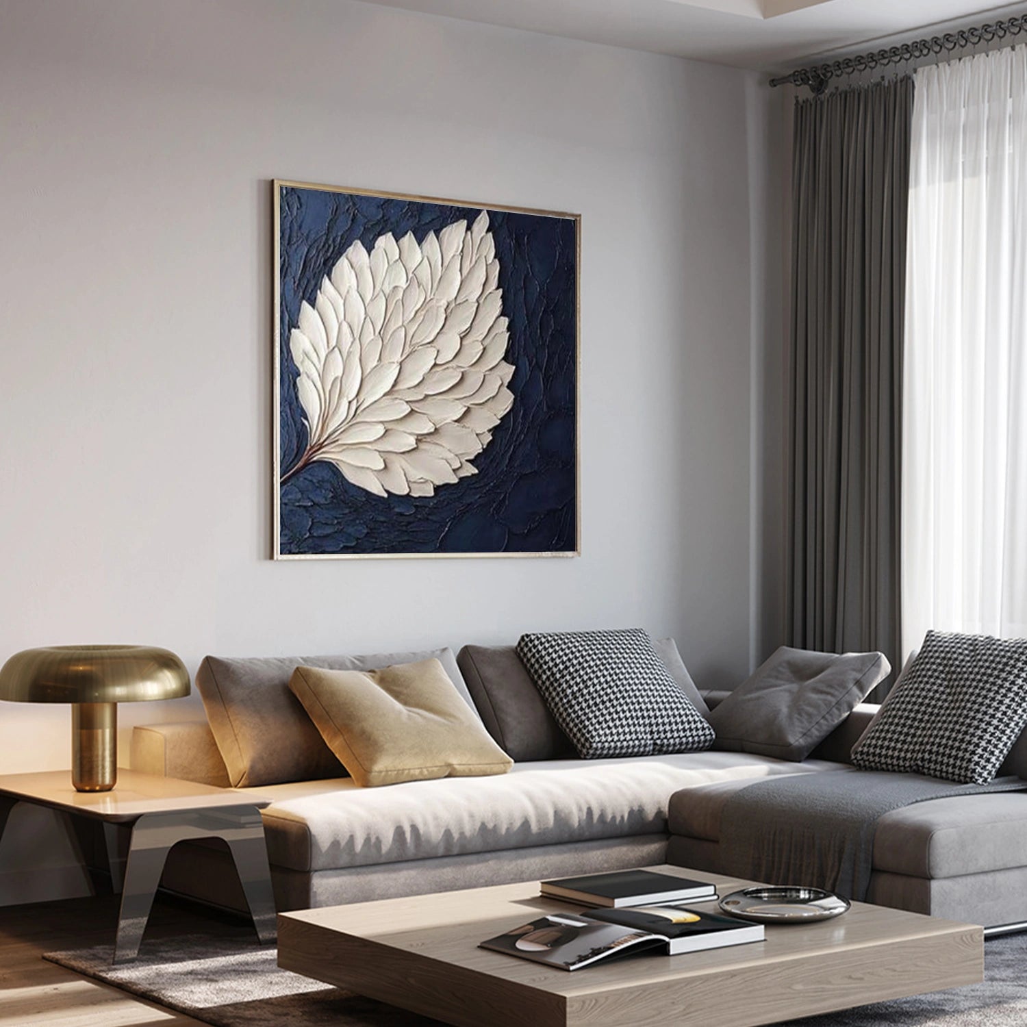 Flower & Tree Abstract Textured Wall Art #ML209