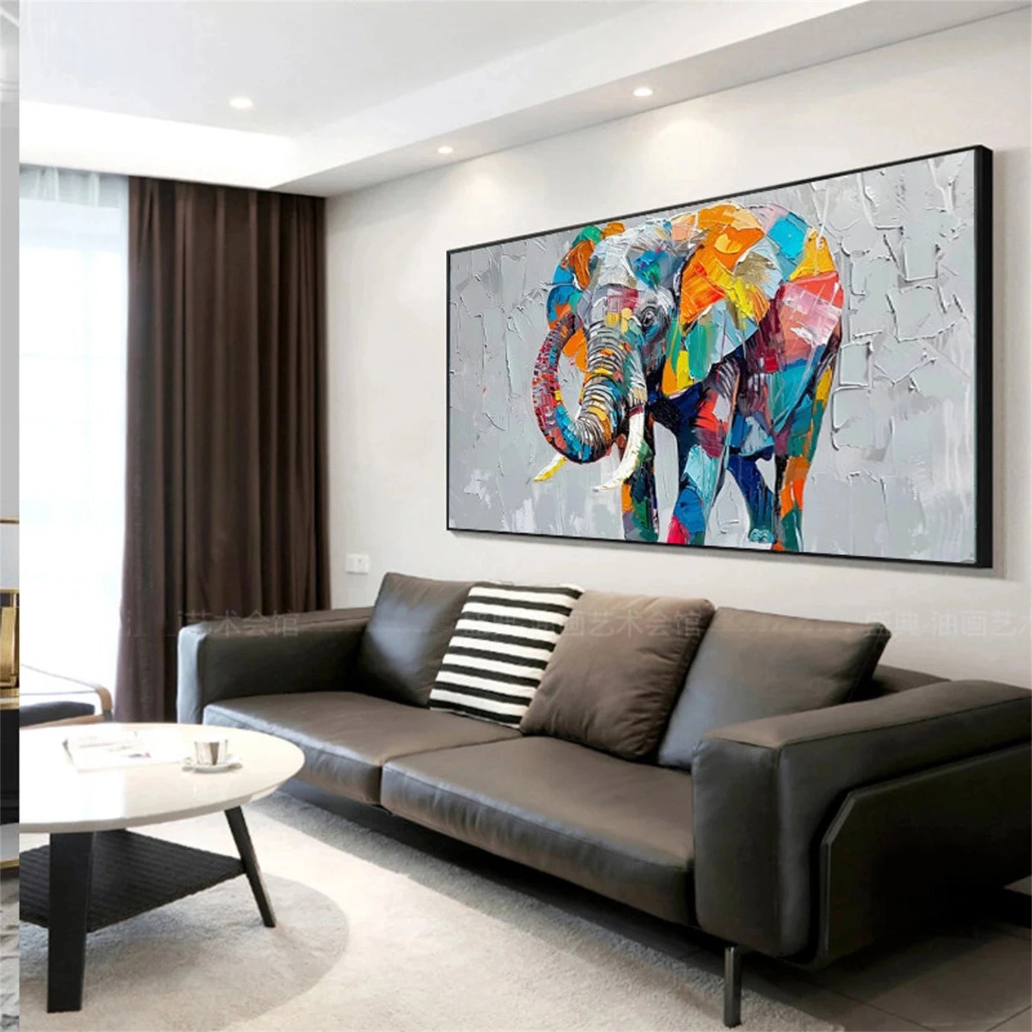 Colorful Abstract Animal Wall Art #AL090