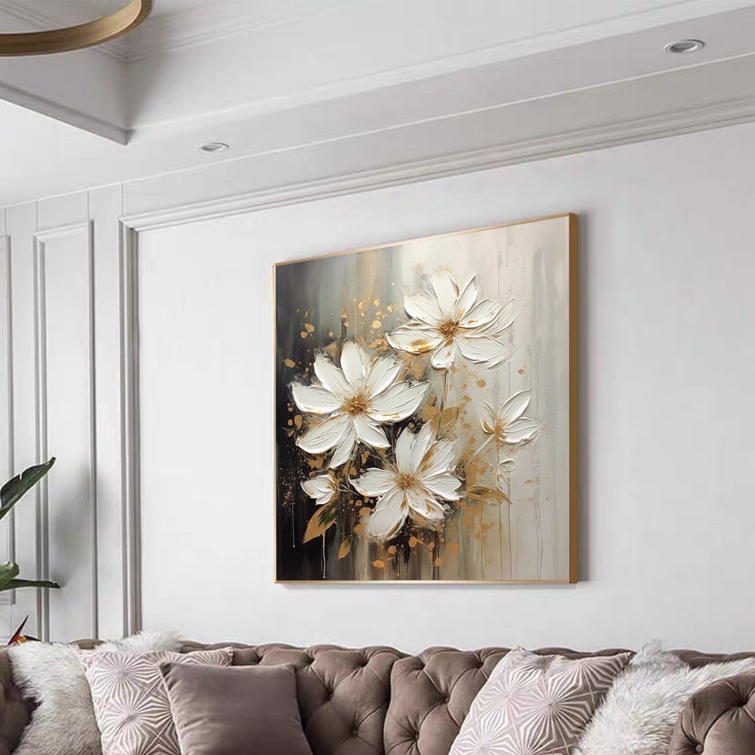 Flower & Tree Abstract Textured Wall Art #ML107
