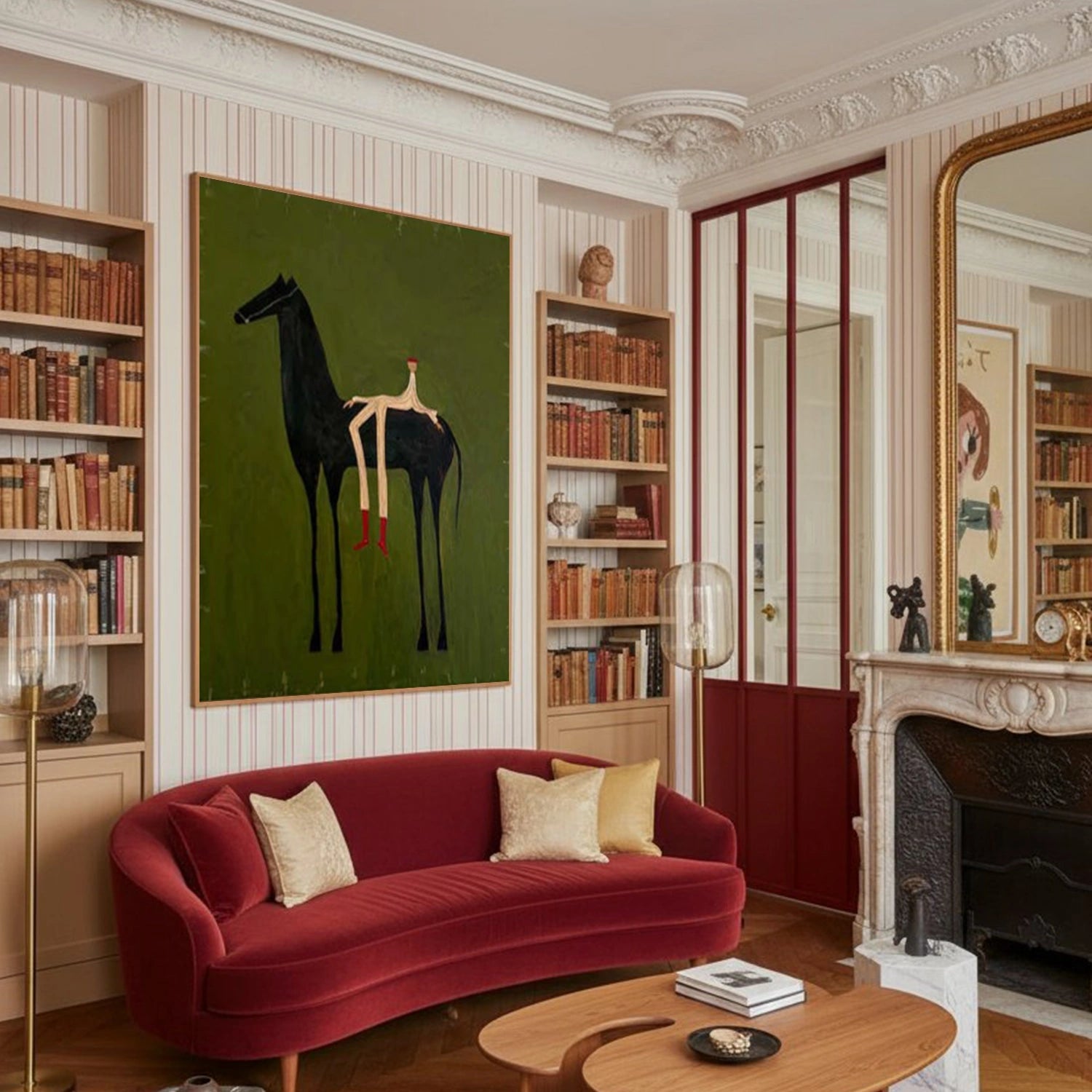 Abstract Animal Horse Wall Art #AL179