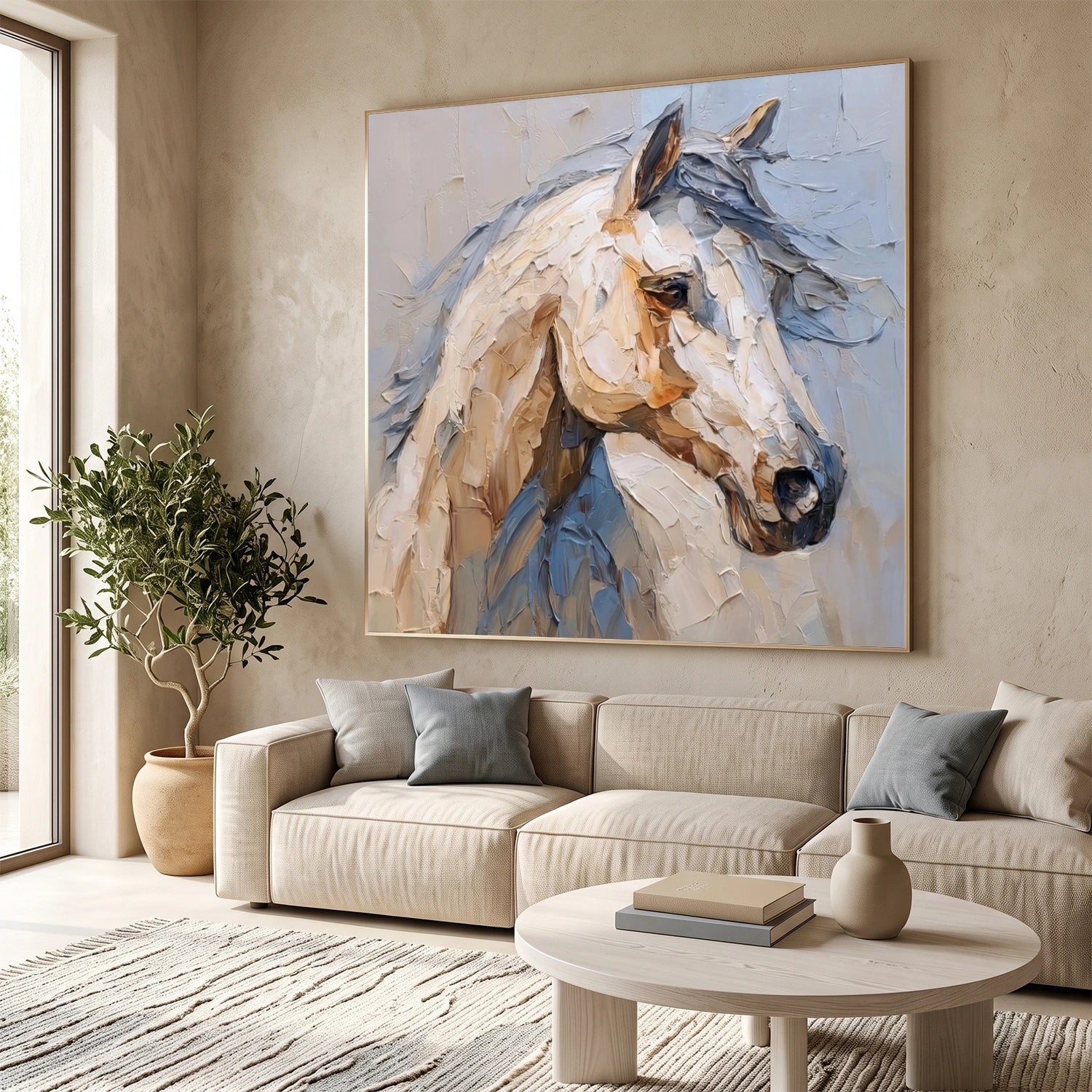 Abstract Animal Horse Wall Art #AL215