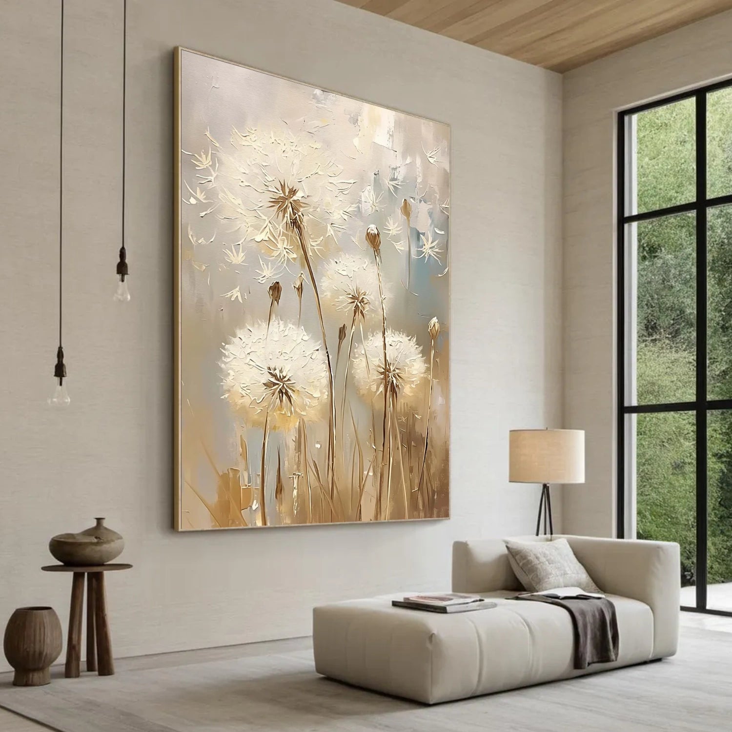 Flower & Tree Abstract Textured Wall Art #ML204