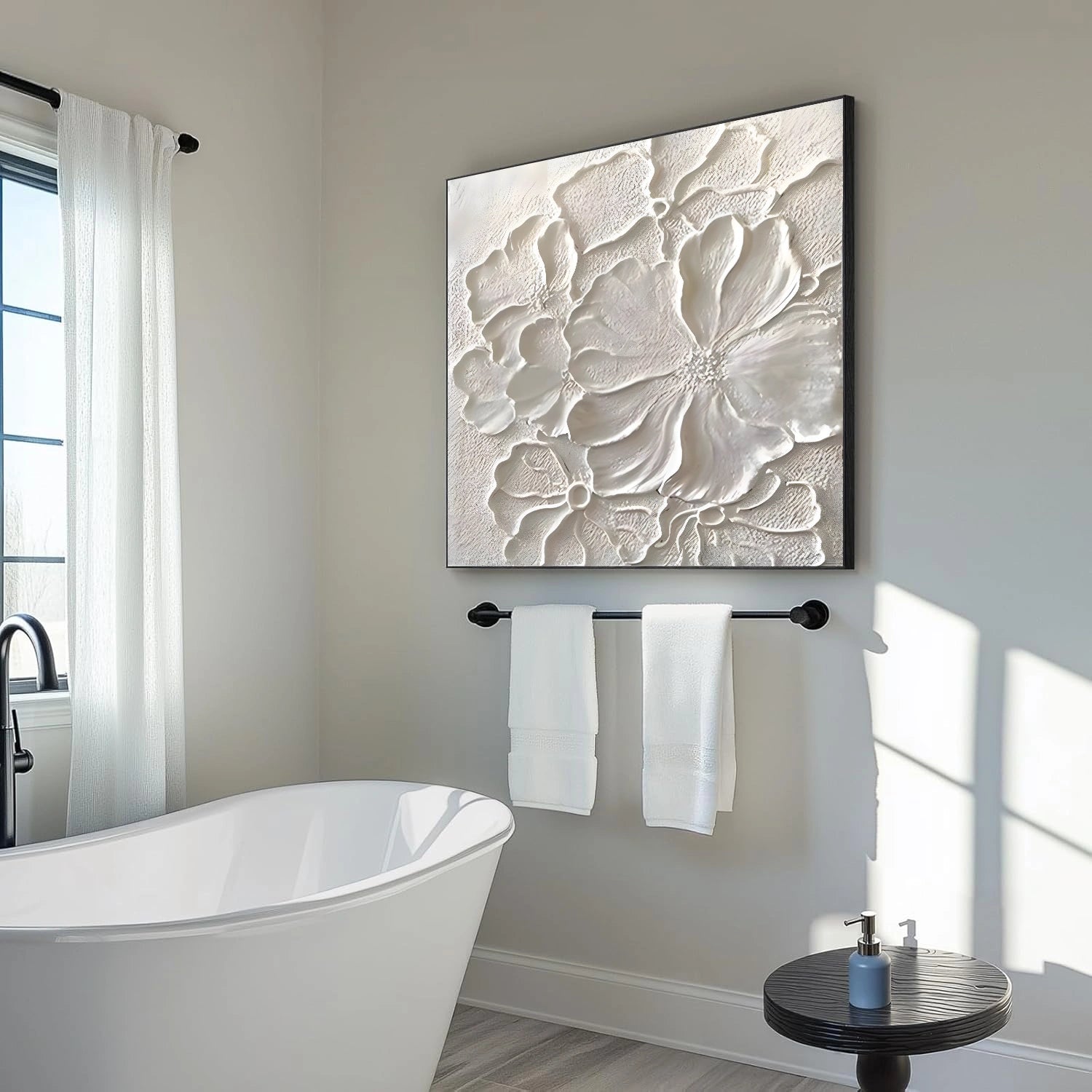 Flower & Tree Abstract Textured Wall Art #ML229