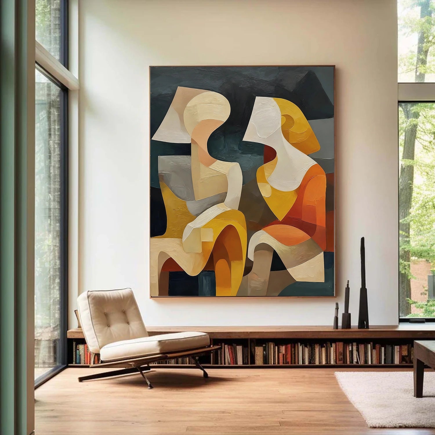 Abstract Portrait Wall Art #AP075