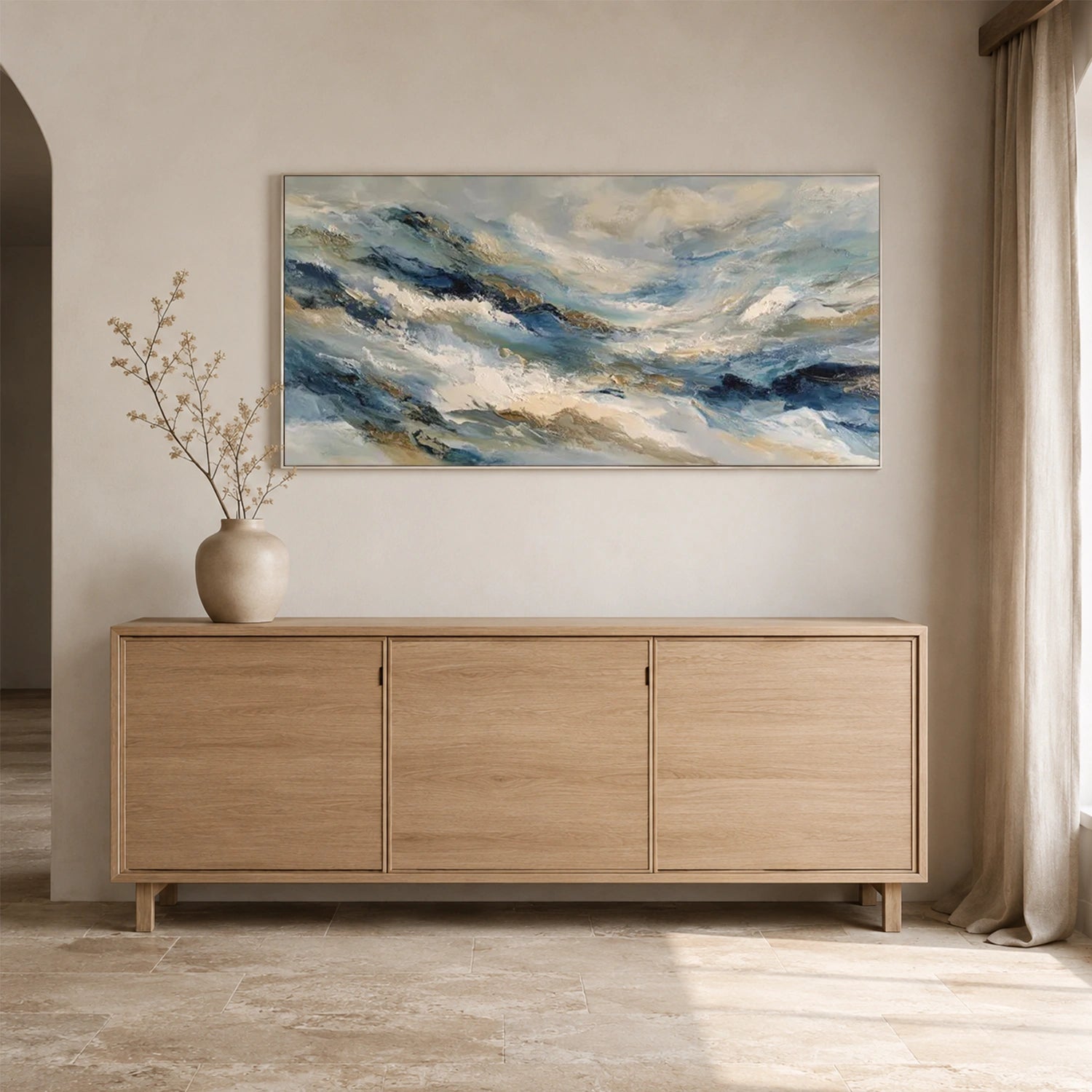 Sea & Sky Abstract Wall Art #MS361