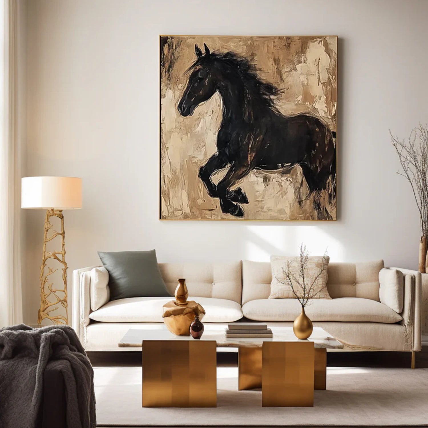 Abstract Horse Wall Art #AL156