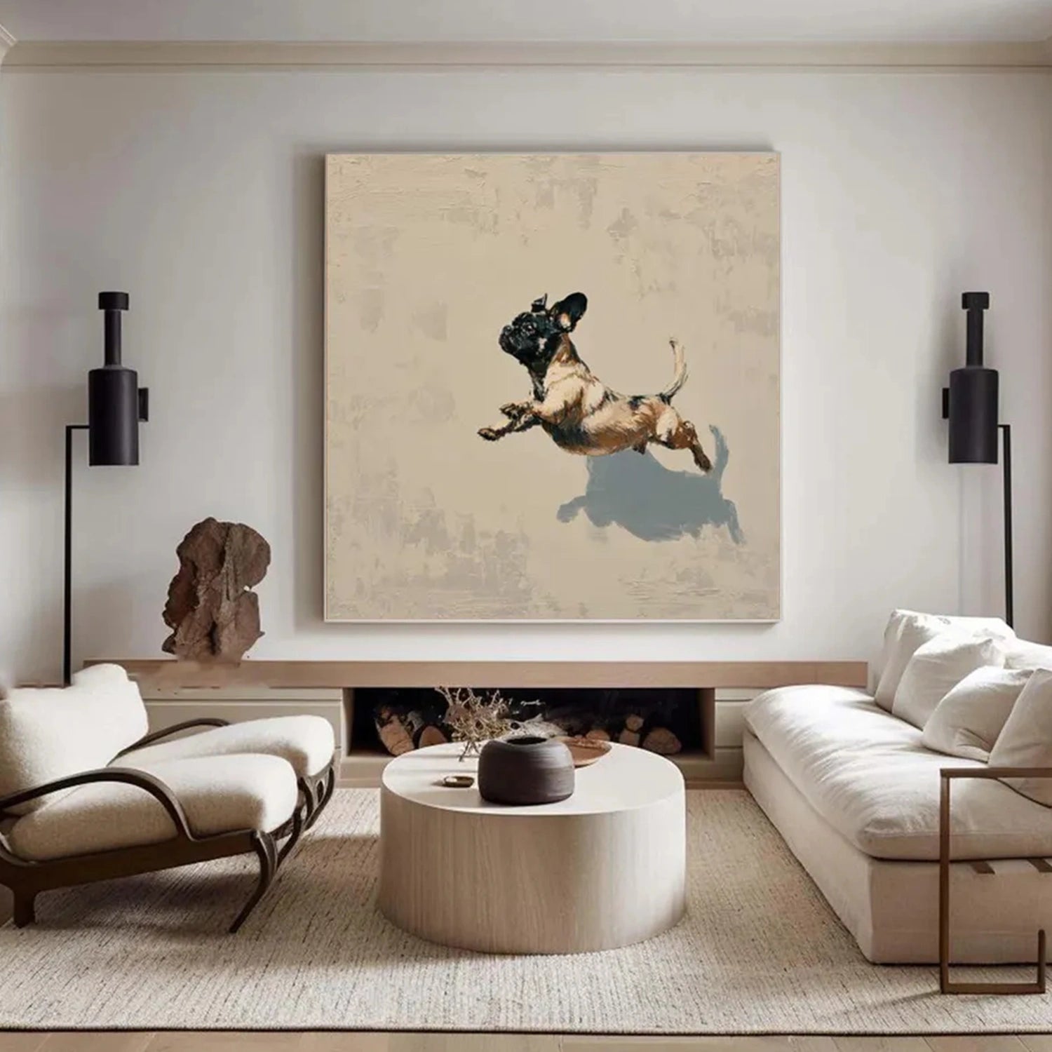 Abstract Animal Dog Wall Art #AL161