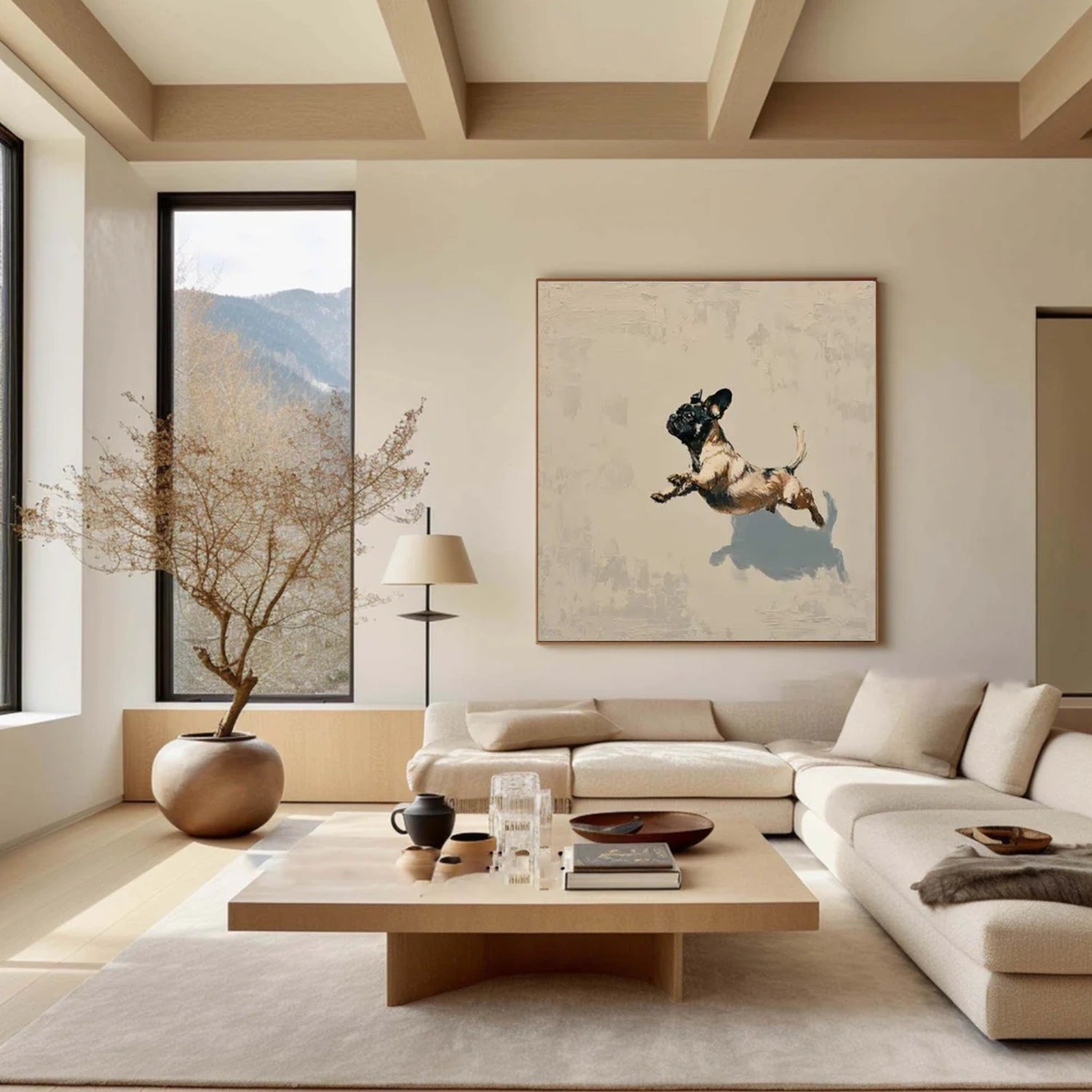 Abstract Animal Dog Wall Art #AL161