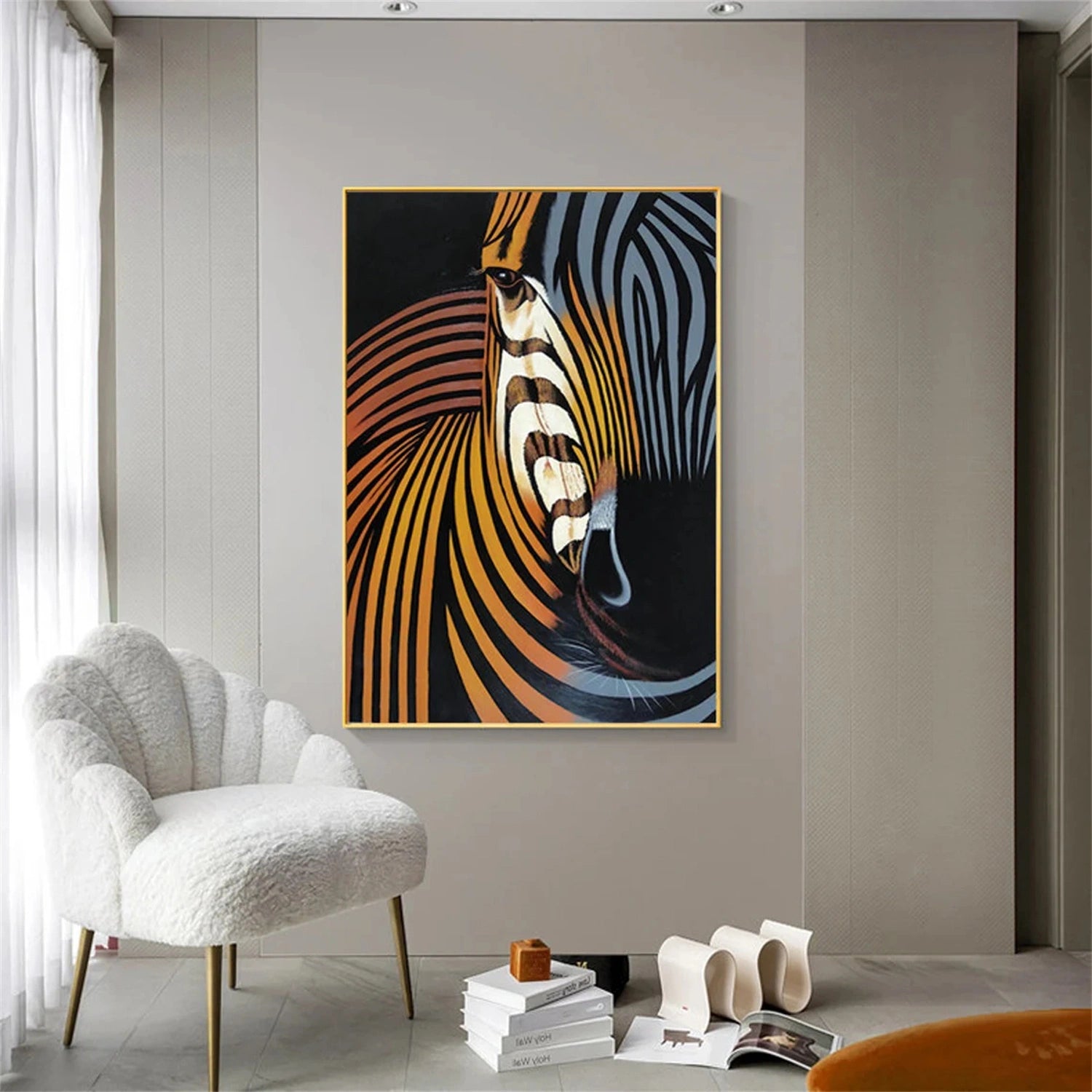 Colorful Abstract Animal Wall Art #AL067