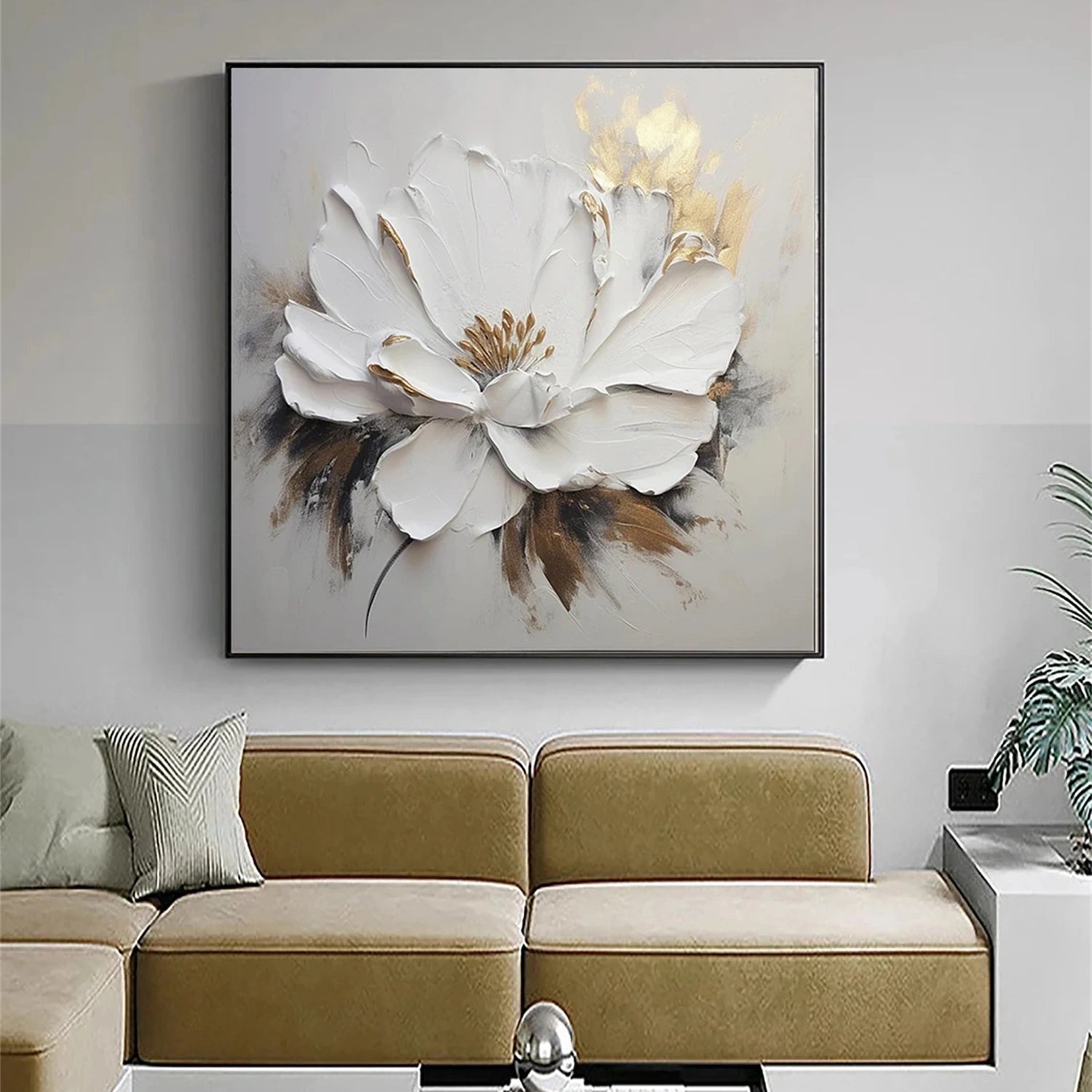 Flower & Tree Abstract Textured Wall Art #ML060