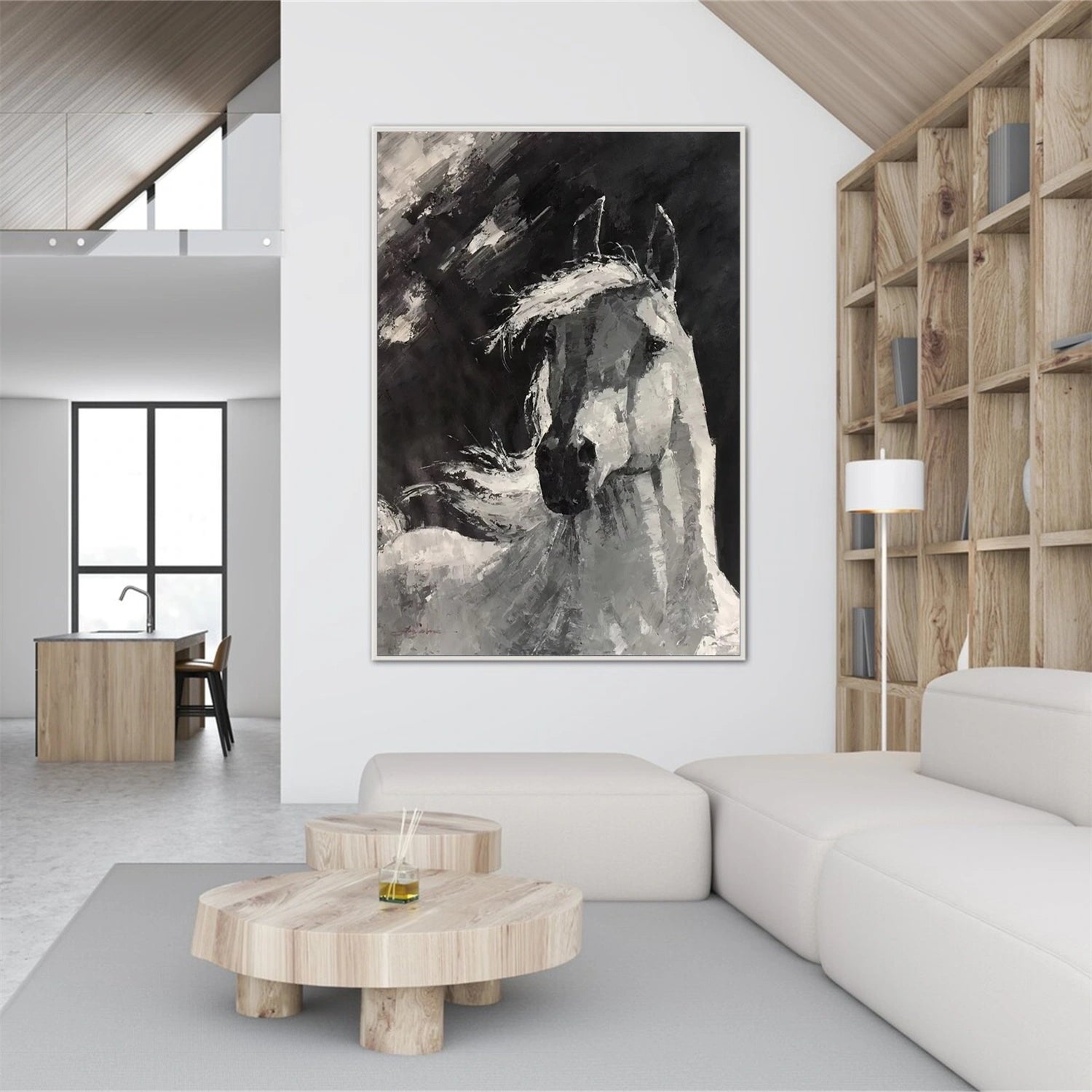 Abstract Animal Horse Wall Art #AL118