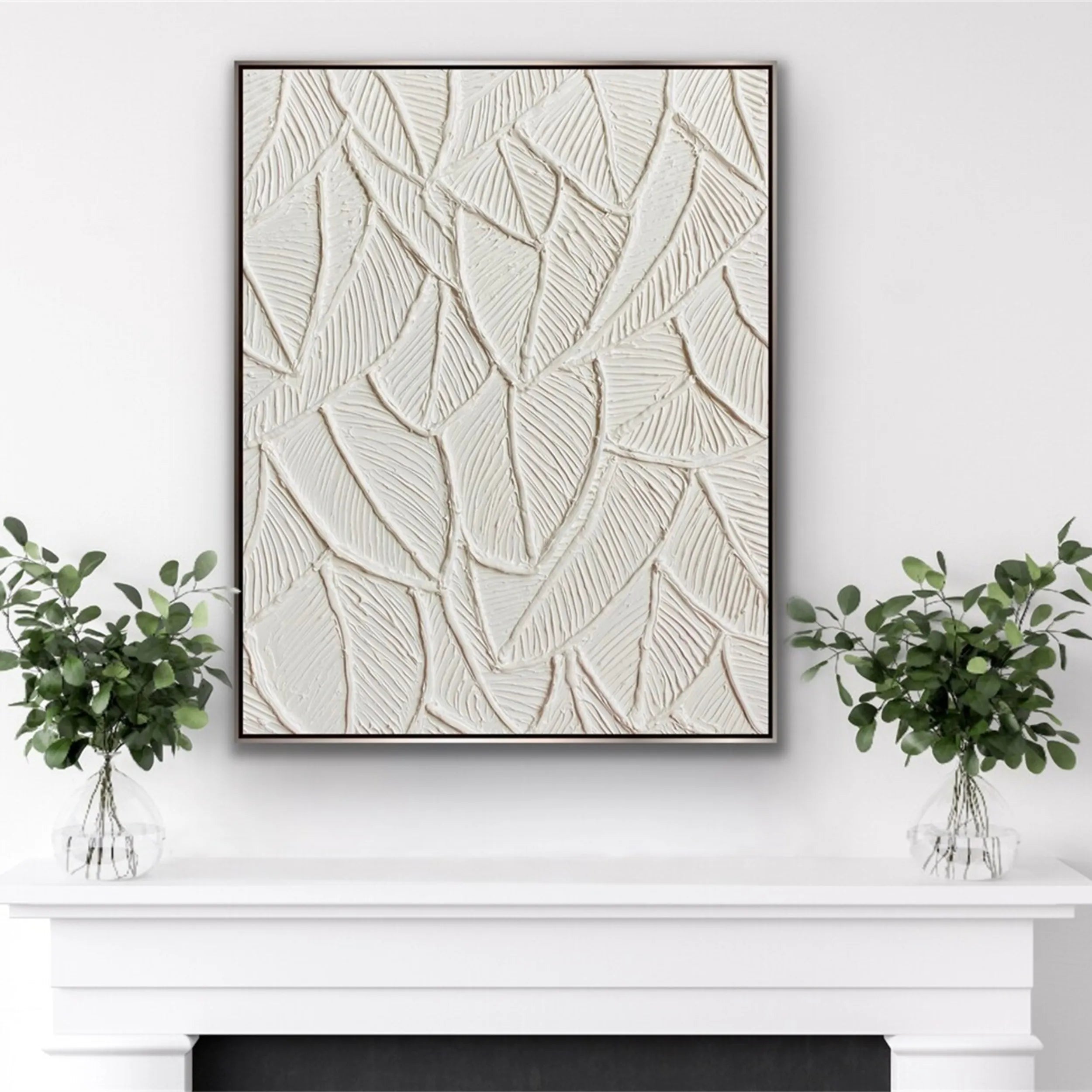 Flower & Tree Abstract Textured Wall Art  #ML032