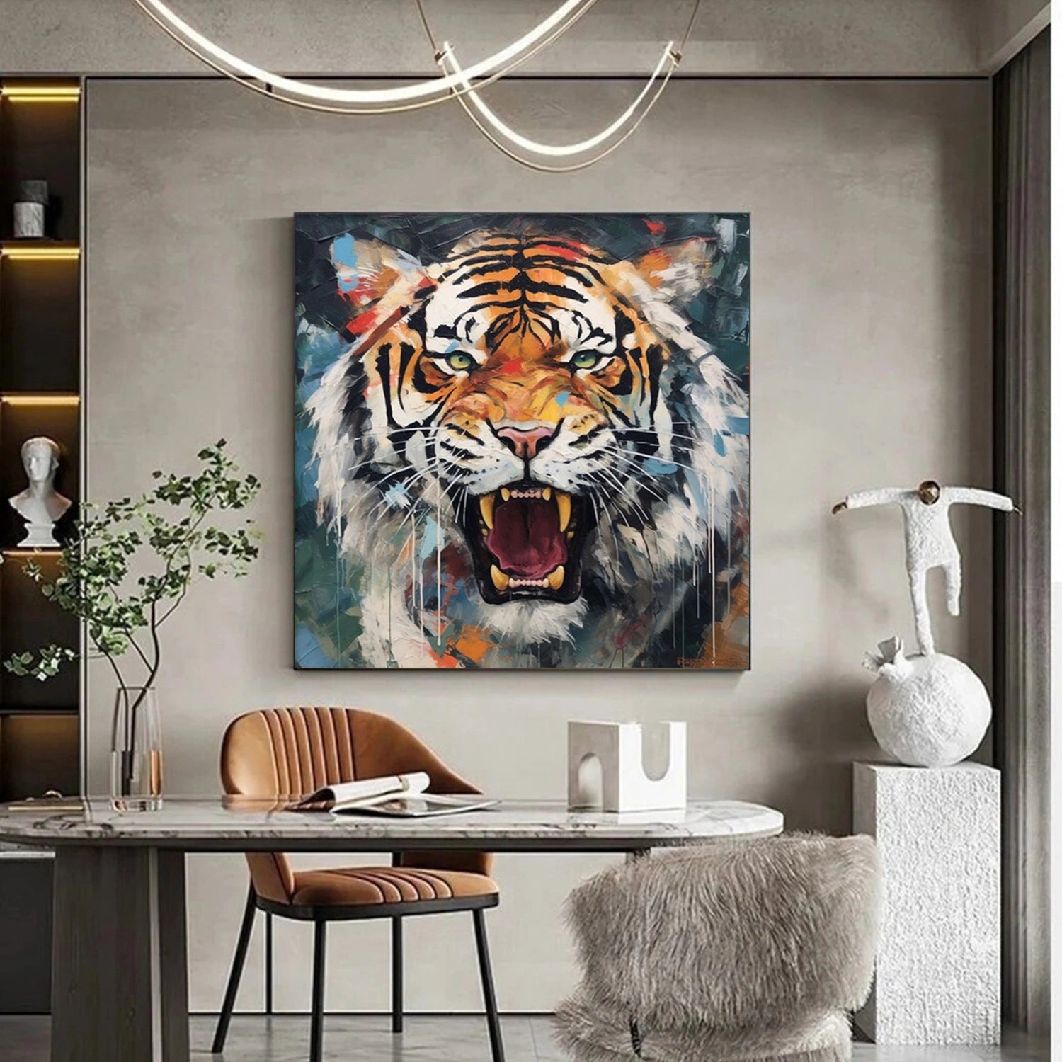 Colorful Abstract Animal Wall Art #AL082