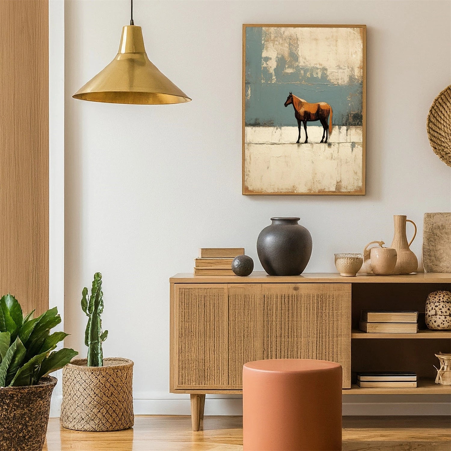 Abstract Animal Horse Wall Art #AL109
