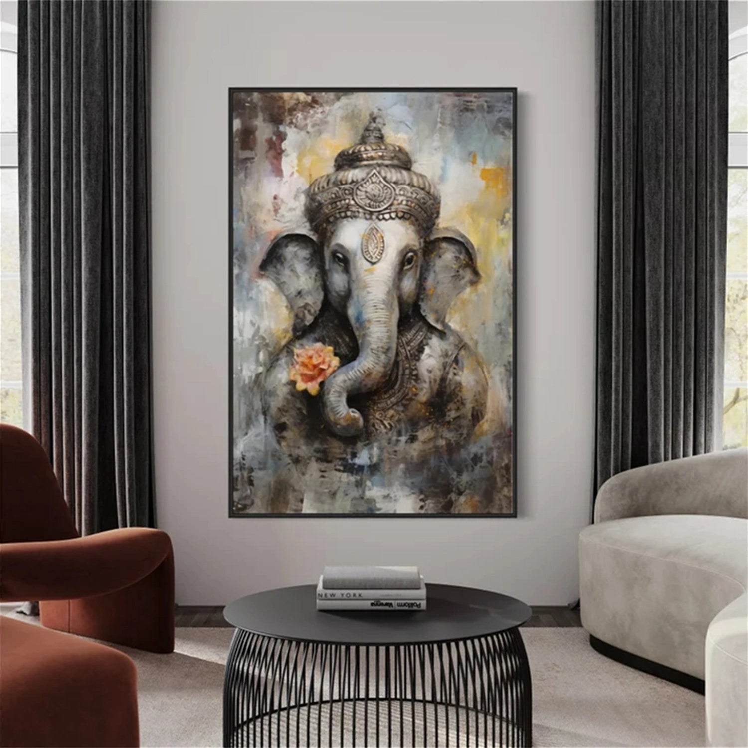 Colorful Abstract Animal Wall Art #AL059