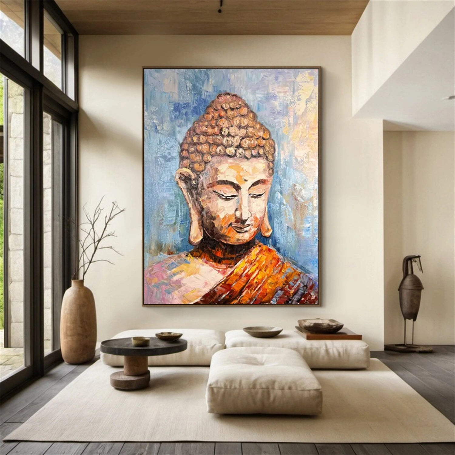 Abstract Buddha Portrait Painting #AP020