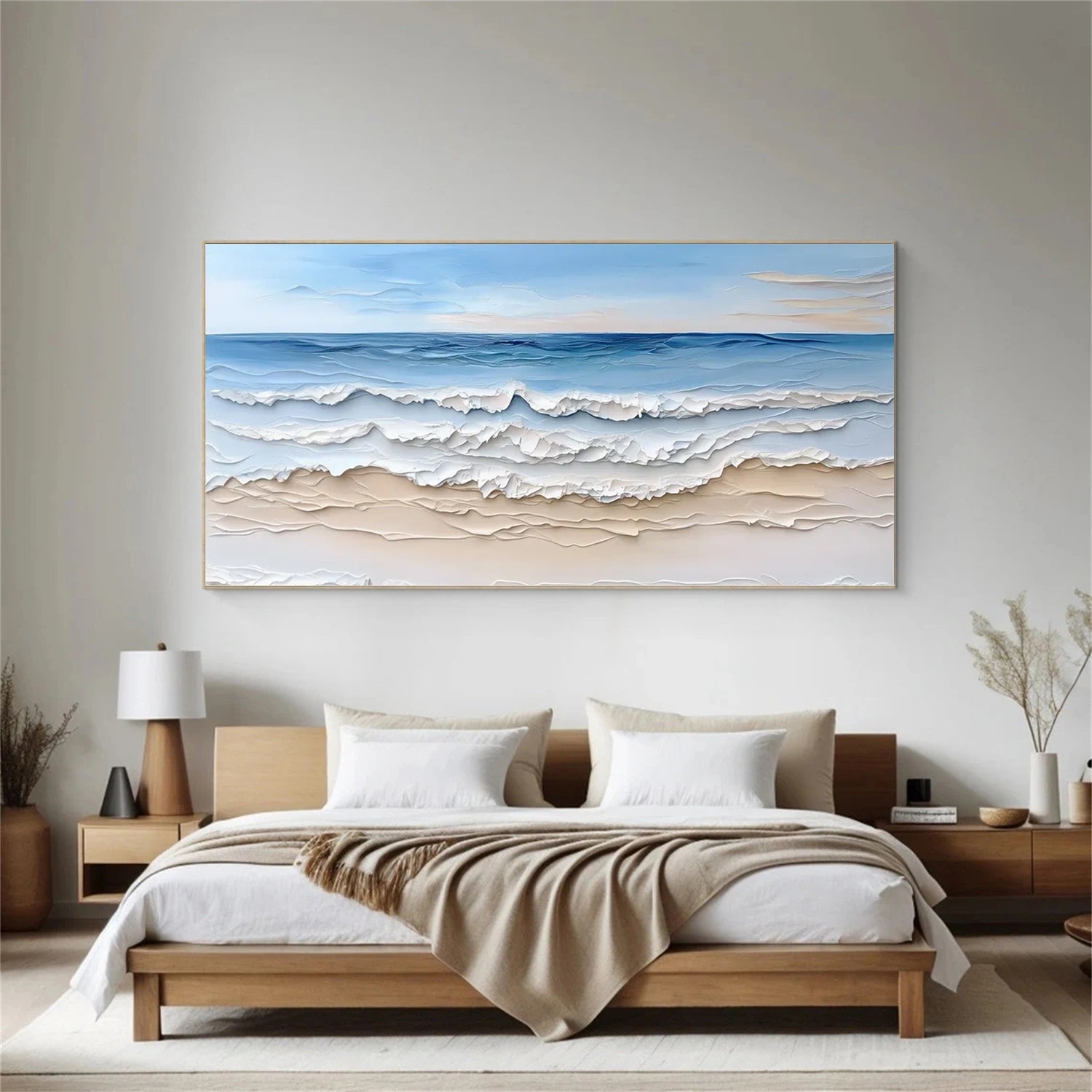Sea & Sky Abstract Textured Wall Art #MS132