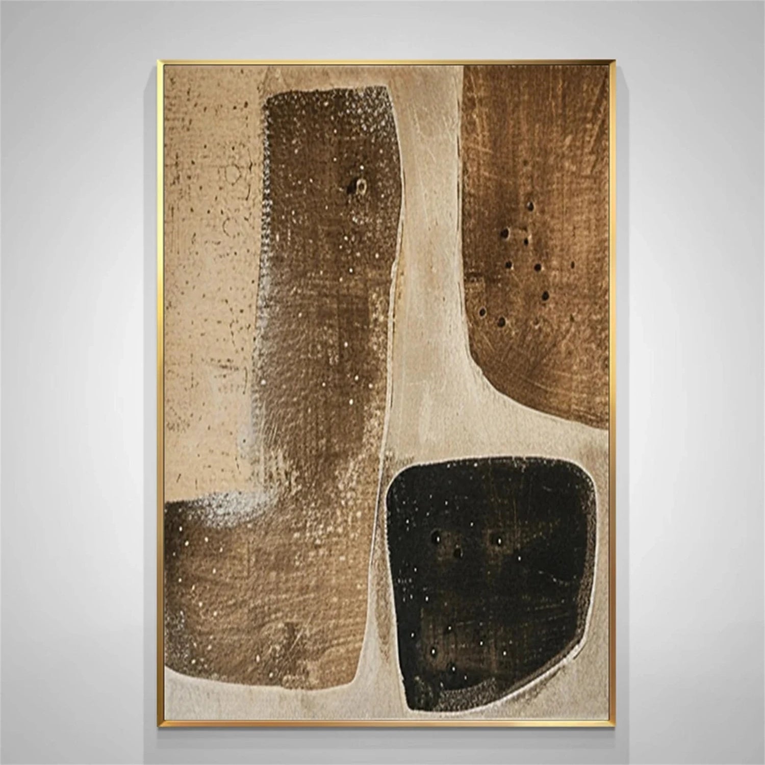 Minimalist Brown & Beige Art  #MB017