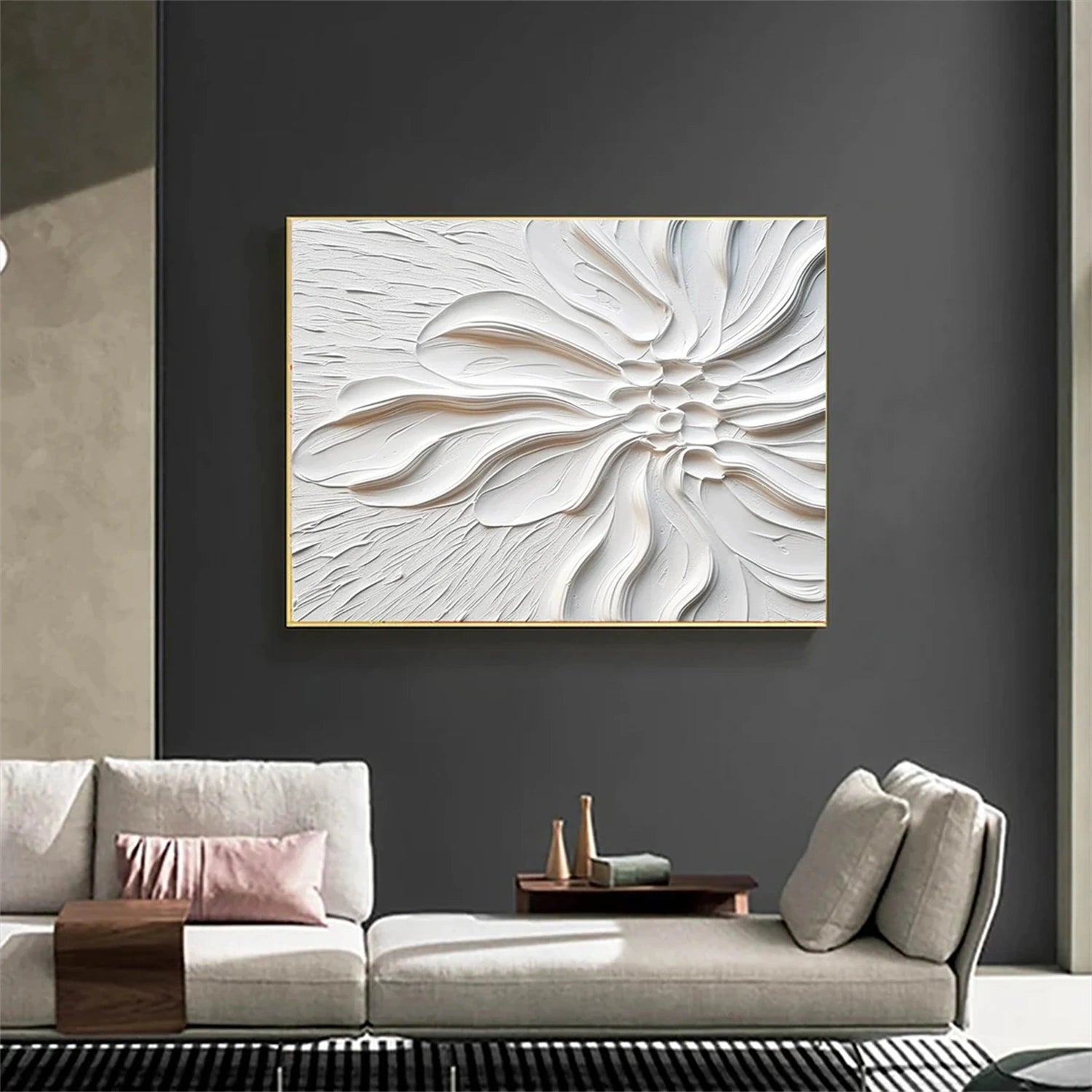 Flower & Tree Abstract Textured Wall Art #ML057