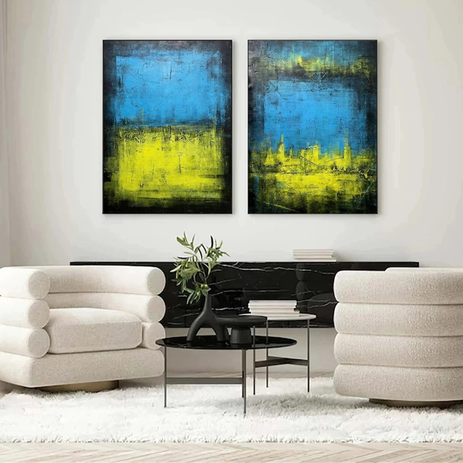 Abstract Tranquility Set of 2 #WS324