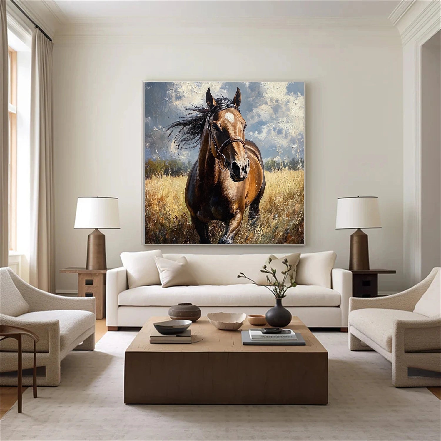 Abstract Animal Horse Wall Art #AL104