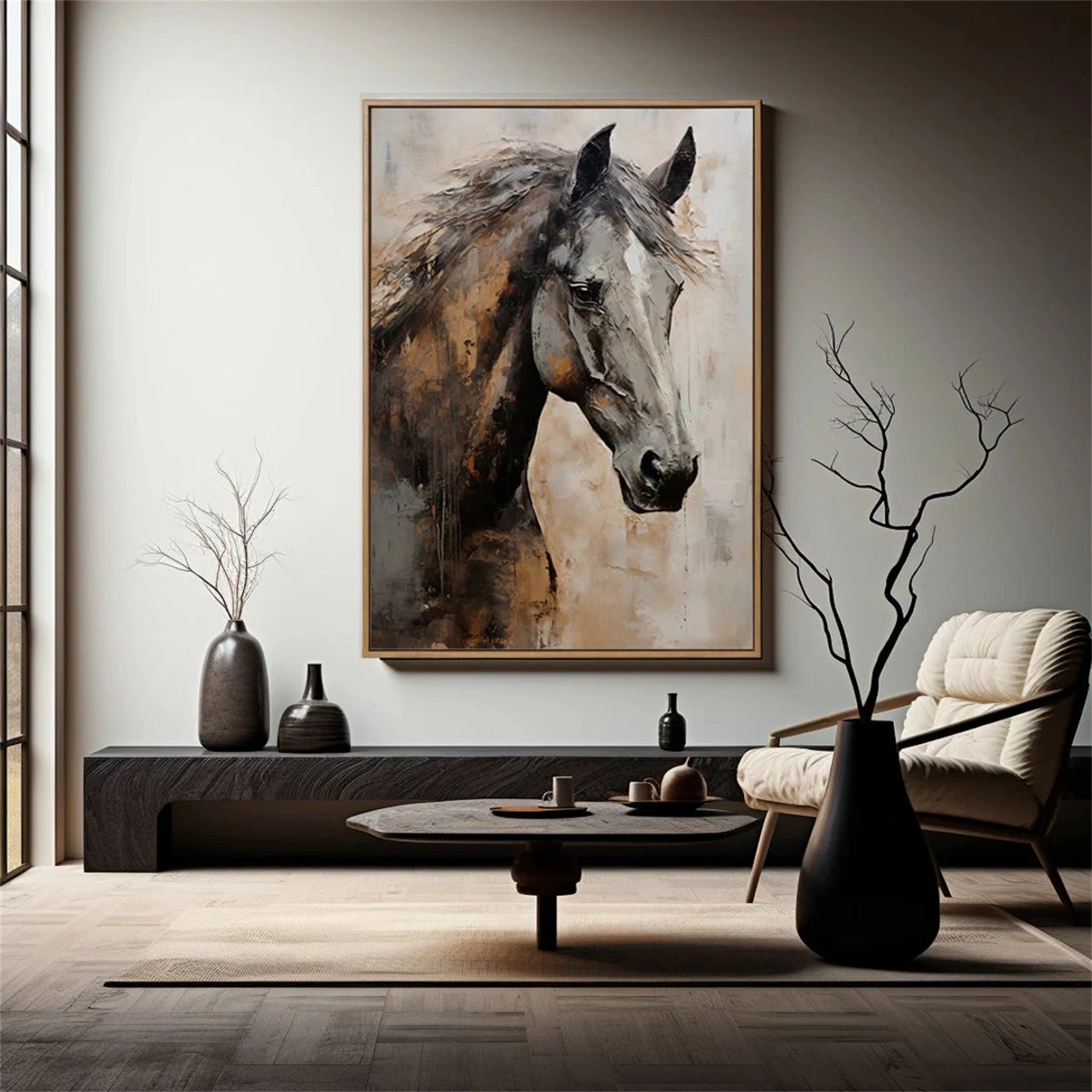 Colorful Horse Abstract Animal Wall Art #AL052