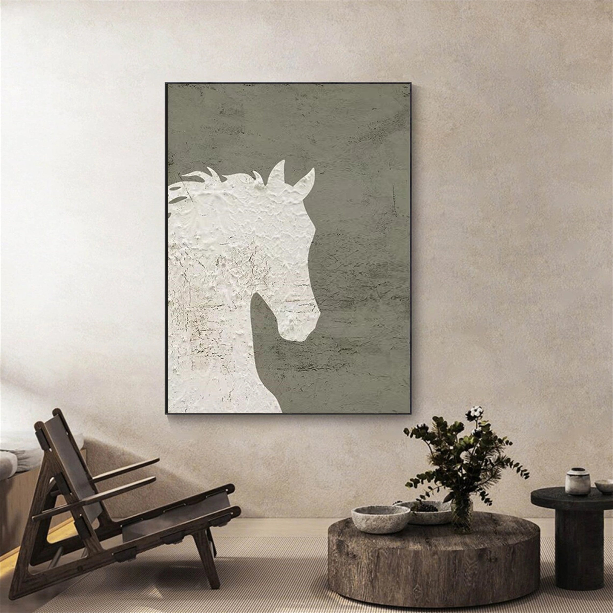 Colorful Horse Abstract Animal Wall Art #AL043