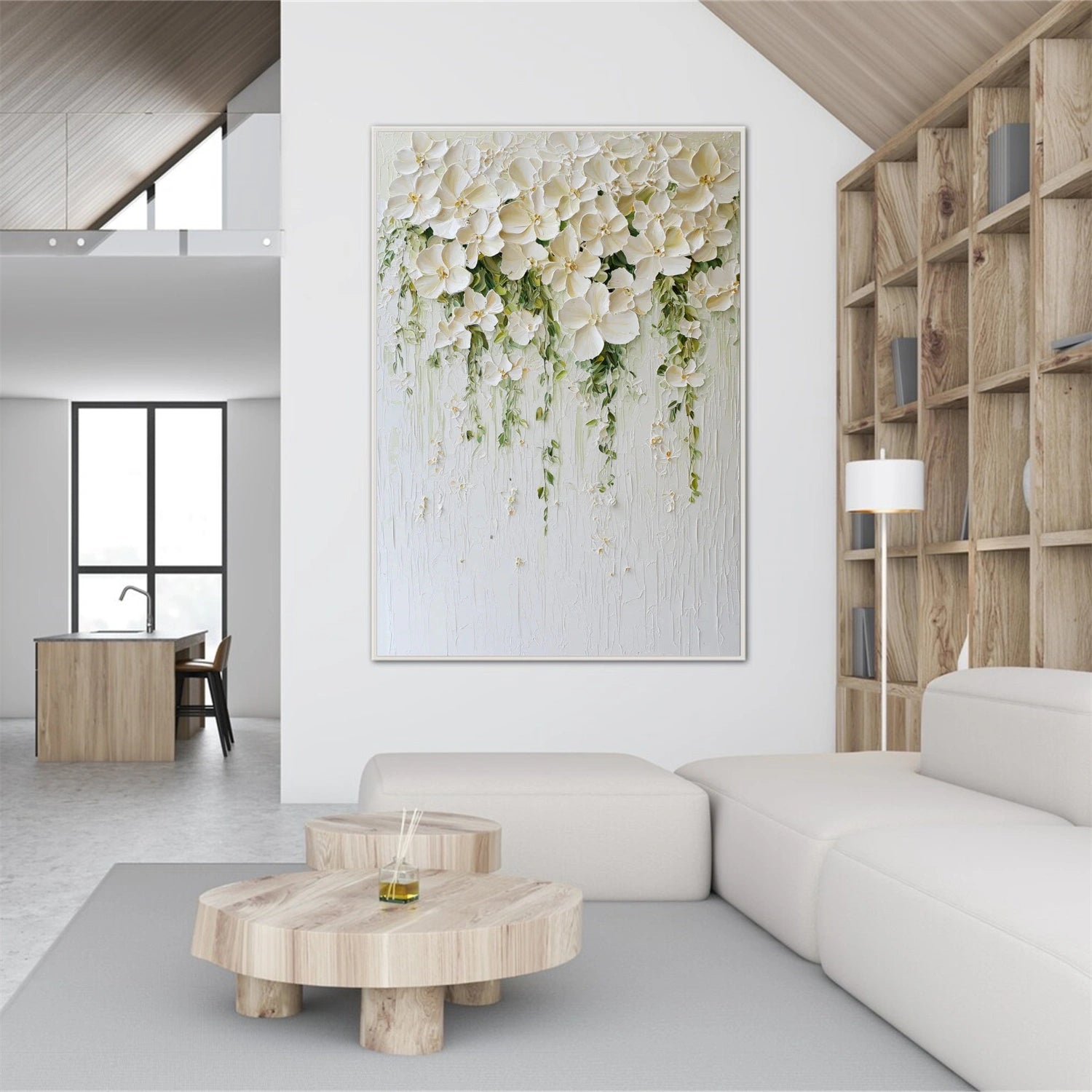 Flower & Tree Abstract Textured Wall Art #ML202