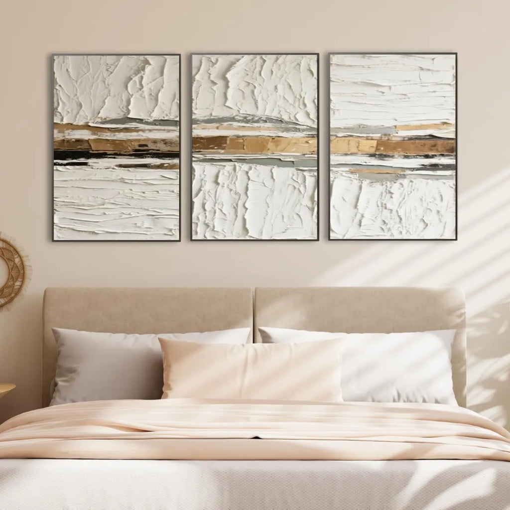 Minimalist Textured Canvas Art Set 3 #MM303