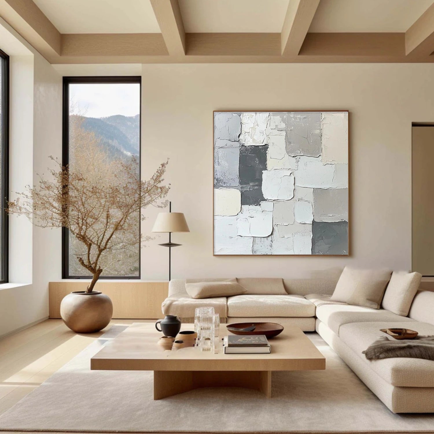 Minimalist Textured Canvas Art #MM337