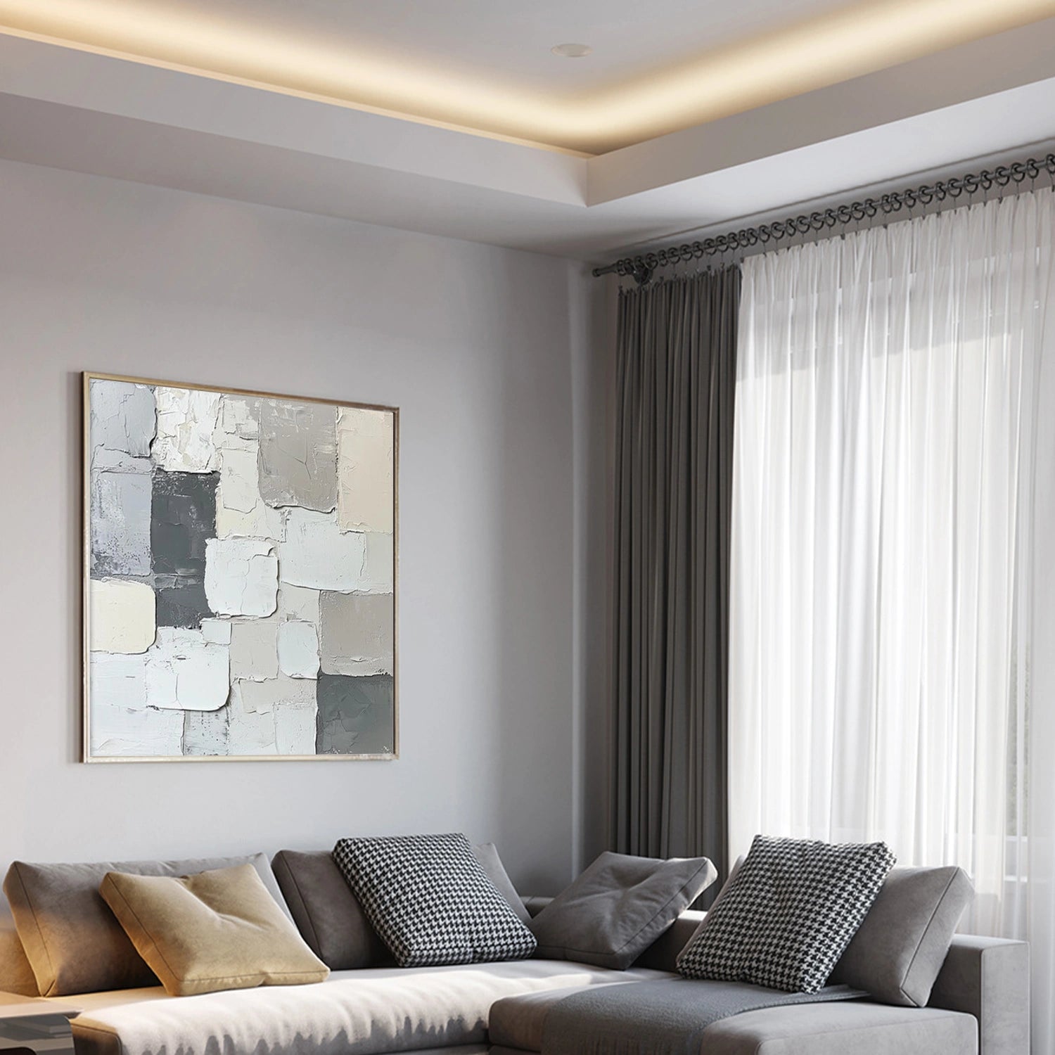 Minimalist Textured Canvas Art #MM337