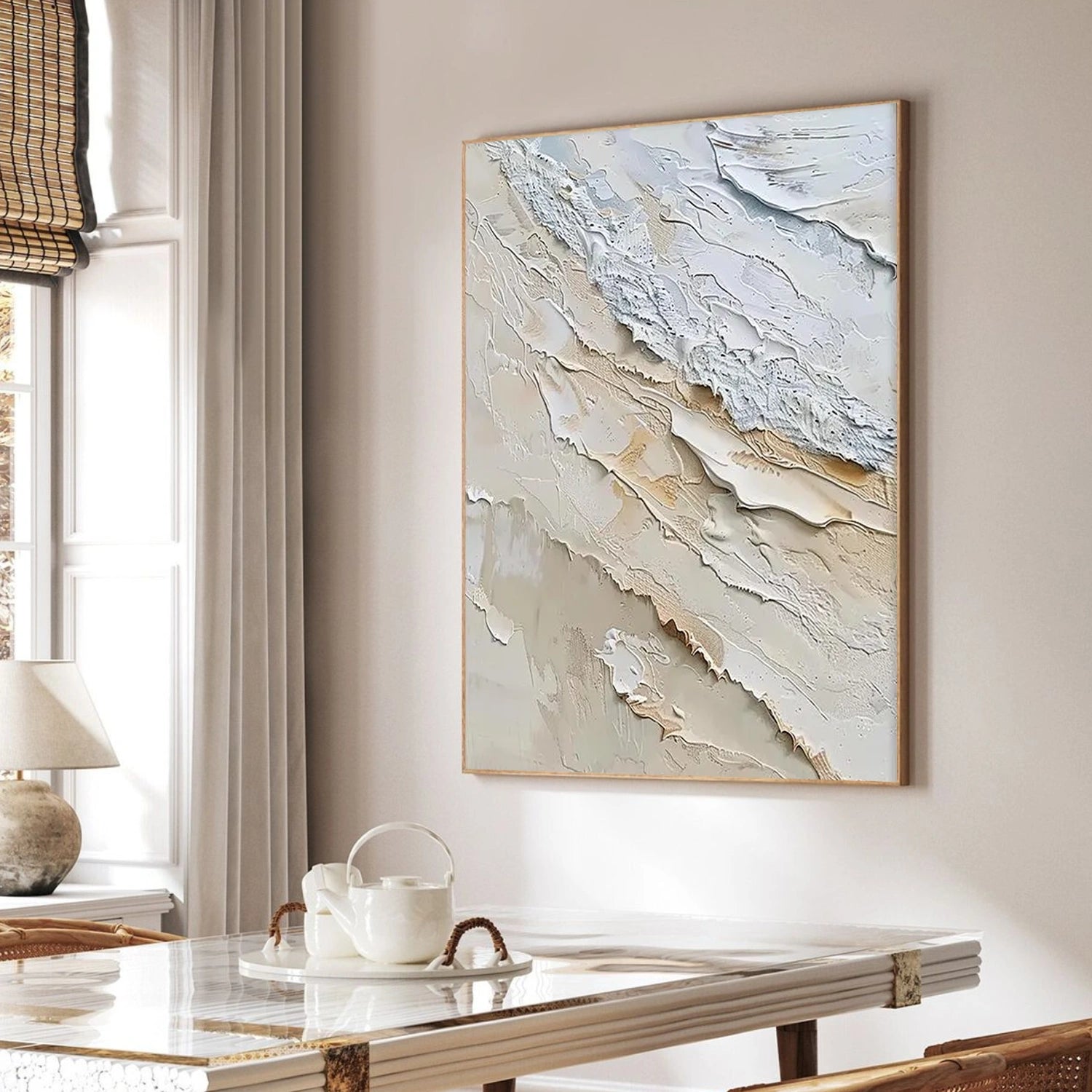 Sea & Sky Abstract Textured Wall Art #MS205