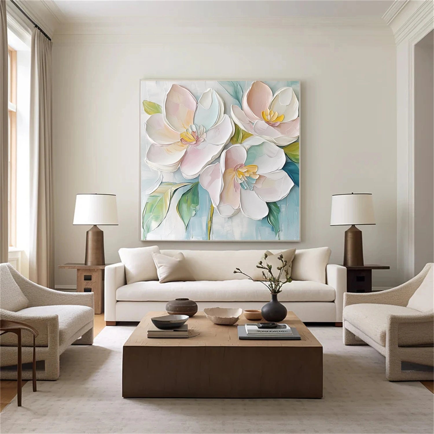 Flower & Tree Abstract Textured Wall Art #ML111