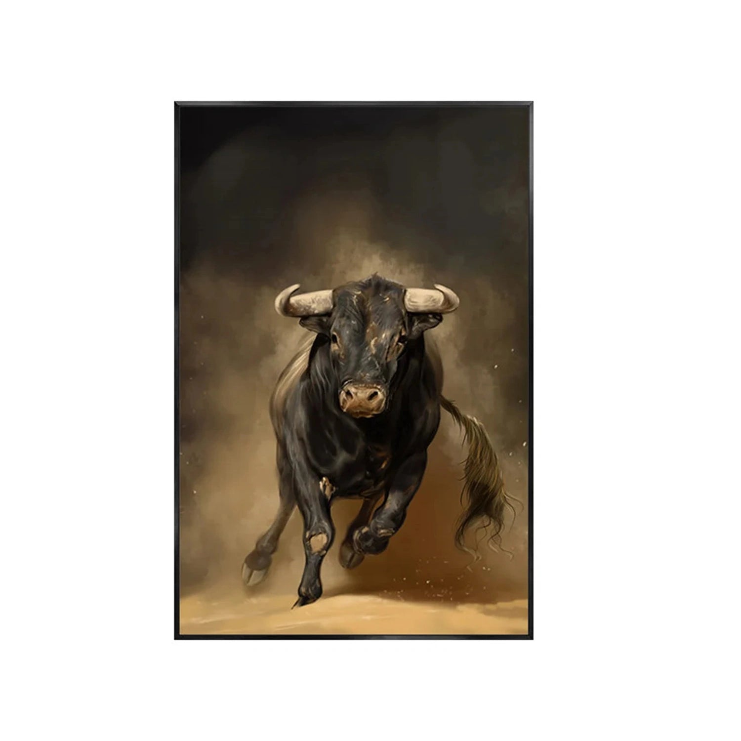 Black and Brown Abstract Animal Wall Art #AL057