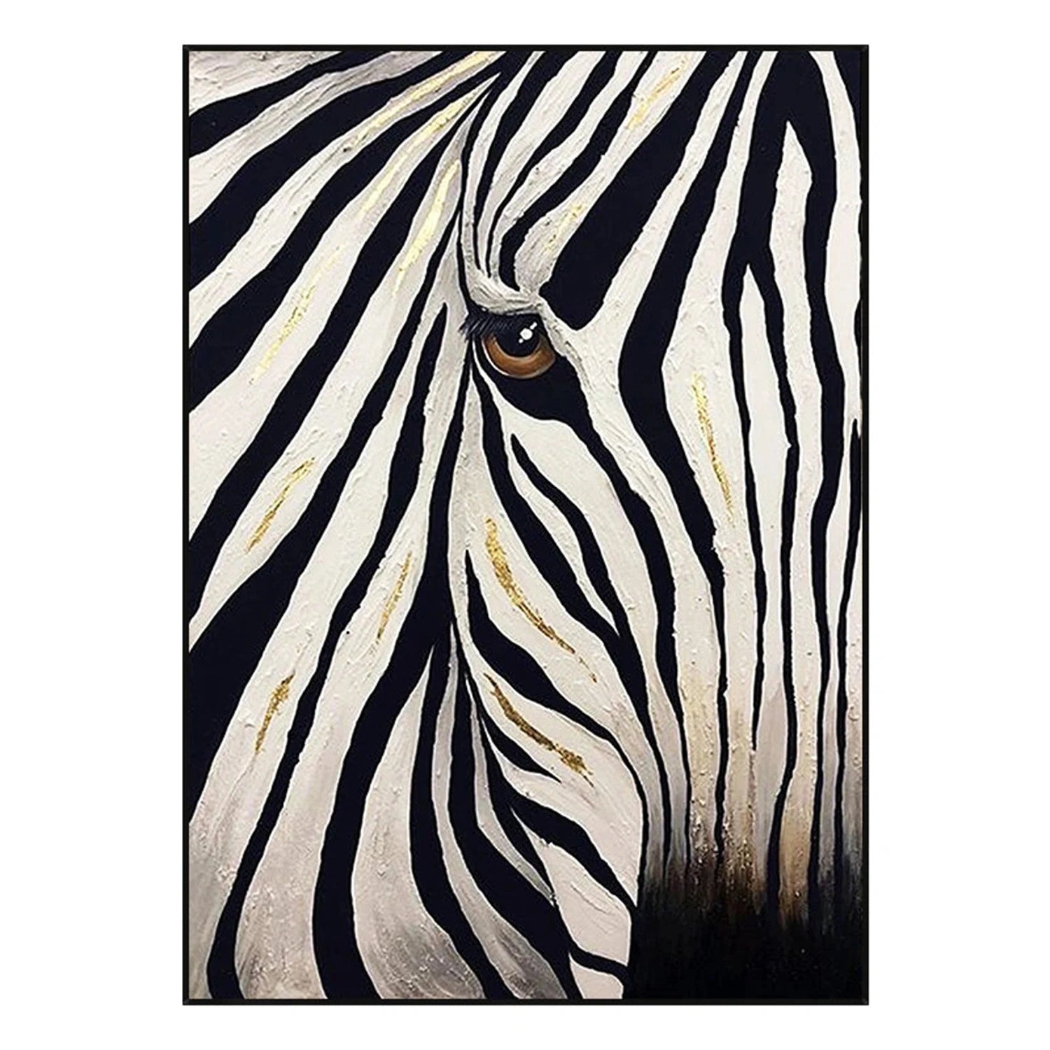 Black and White Abstract Animal Wall Art #AL068