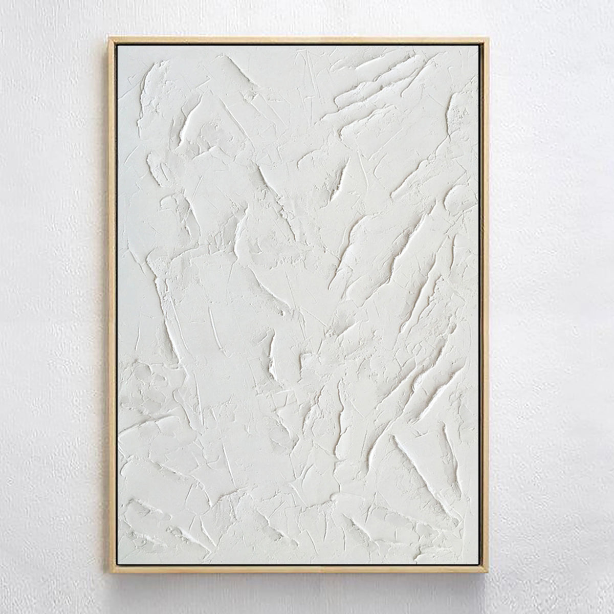 Minimalistic Plaster 3D Textured Painting on Canvas Original Wall Decor