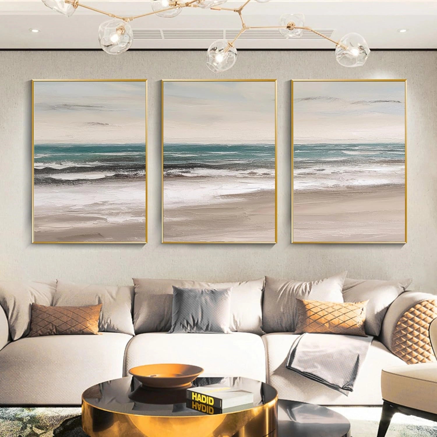 Sea & Sky Textured Art Set of 3 #MS108