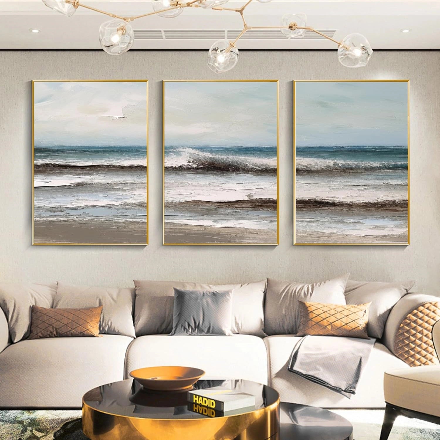 Sea & Sky Textured Art Set of 3 #MS109