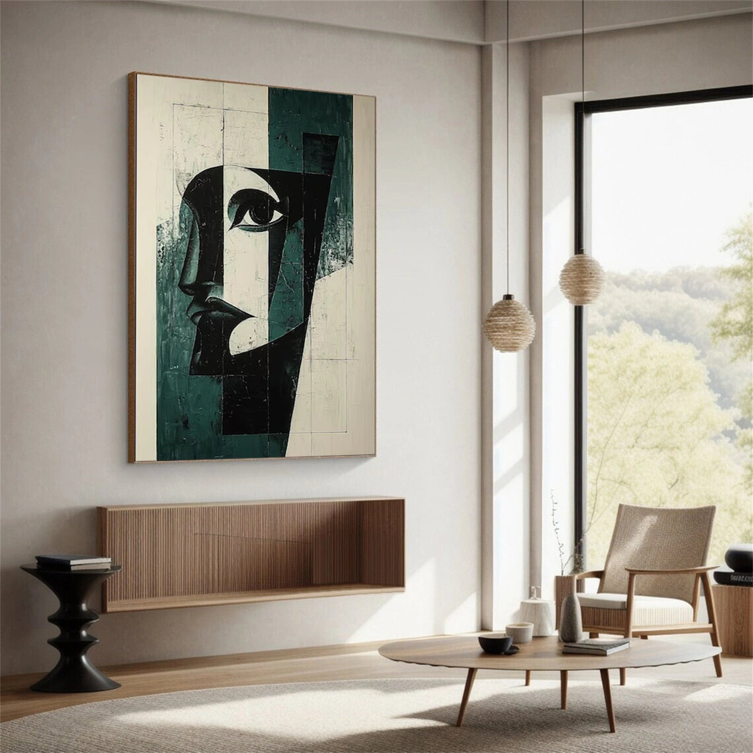 Abstract Portrait Wall Art #AP097