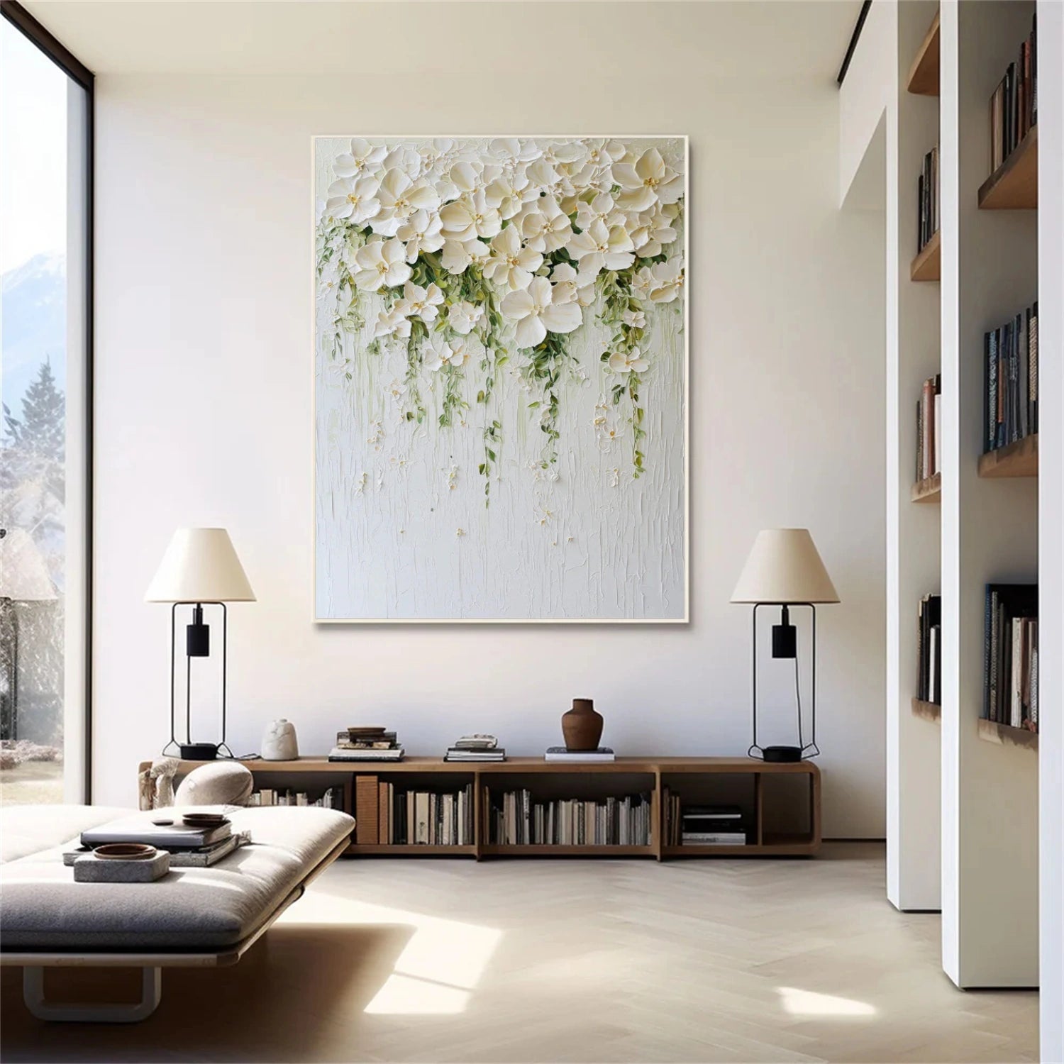 Flower & Tree Abstract Textured Wall Art #ML202