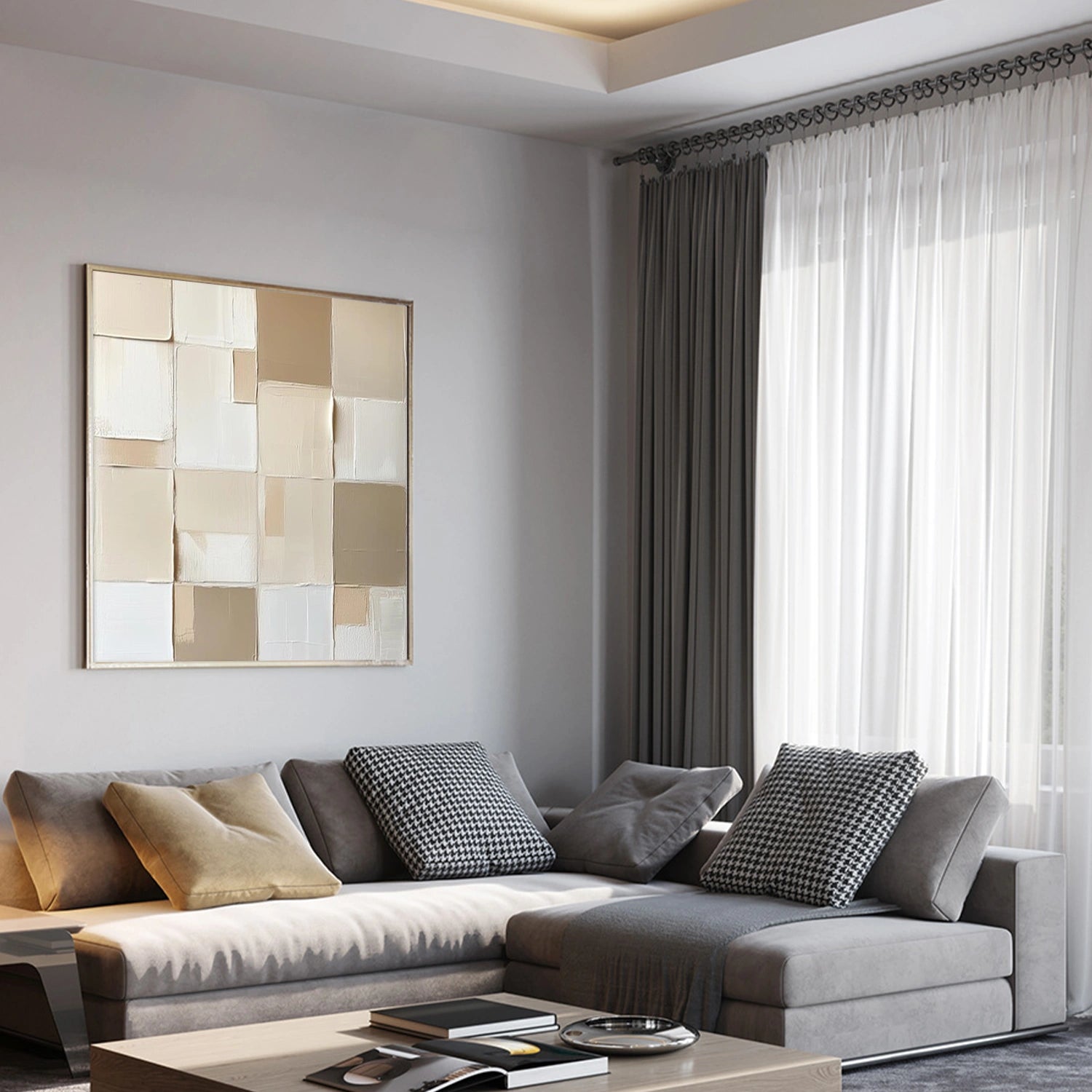 Minimalist Textured Canvas Art #MM338