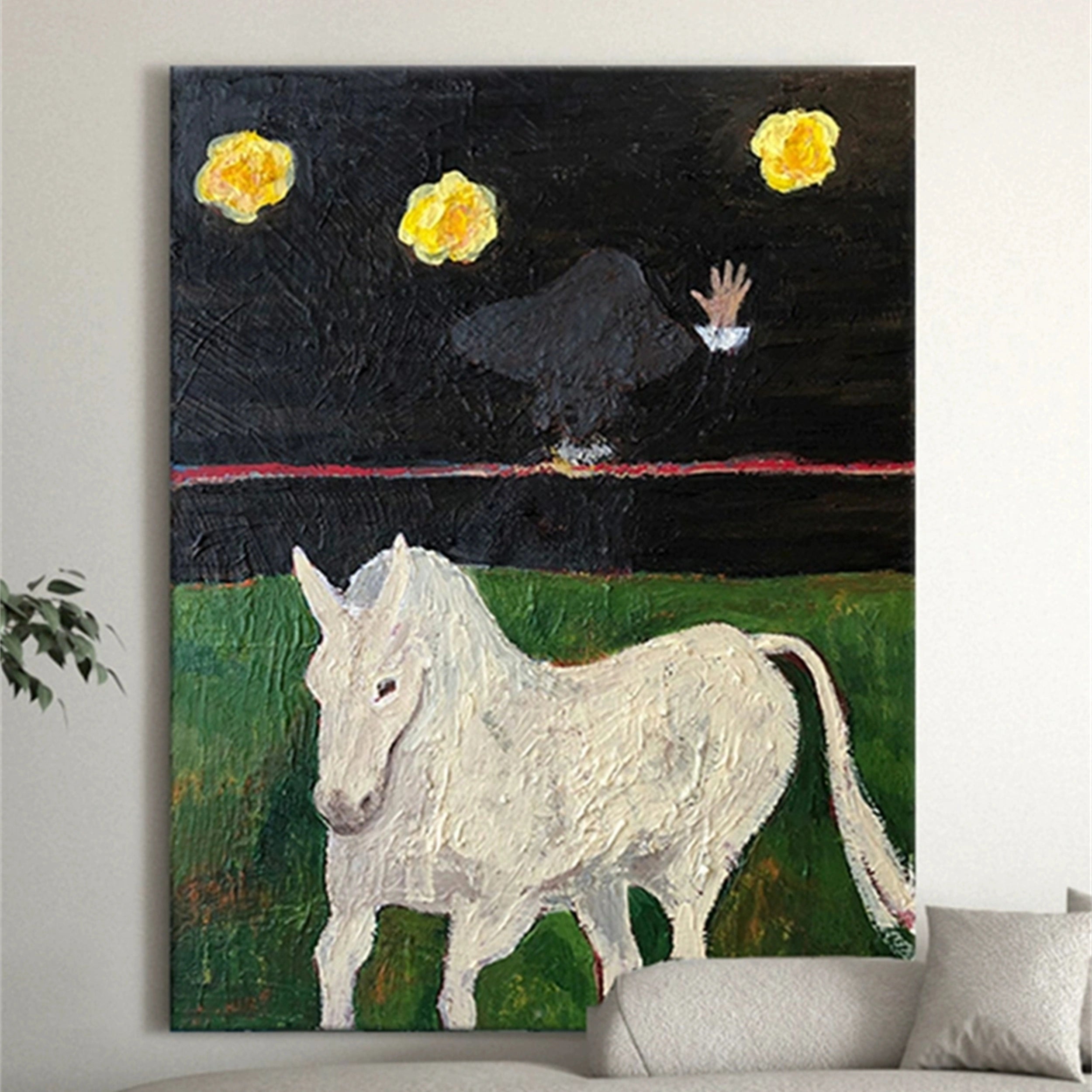 Colorful Horse Abstract Animal Wall Art #AL009