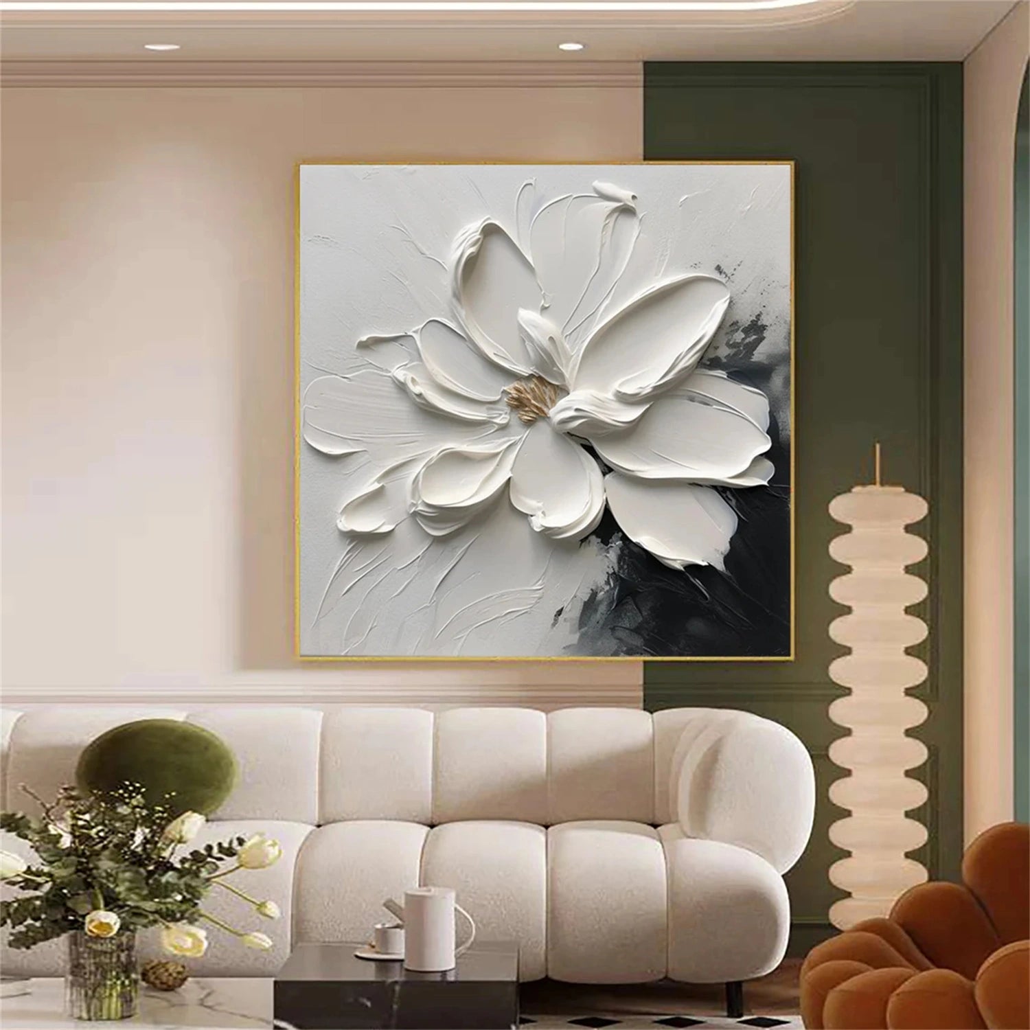 Flower & Tree Abstract Textured Wall Art #ML059