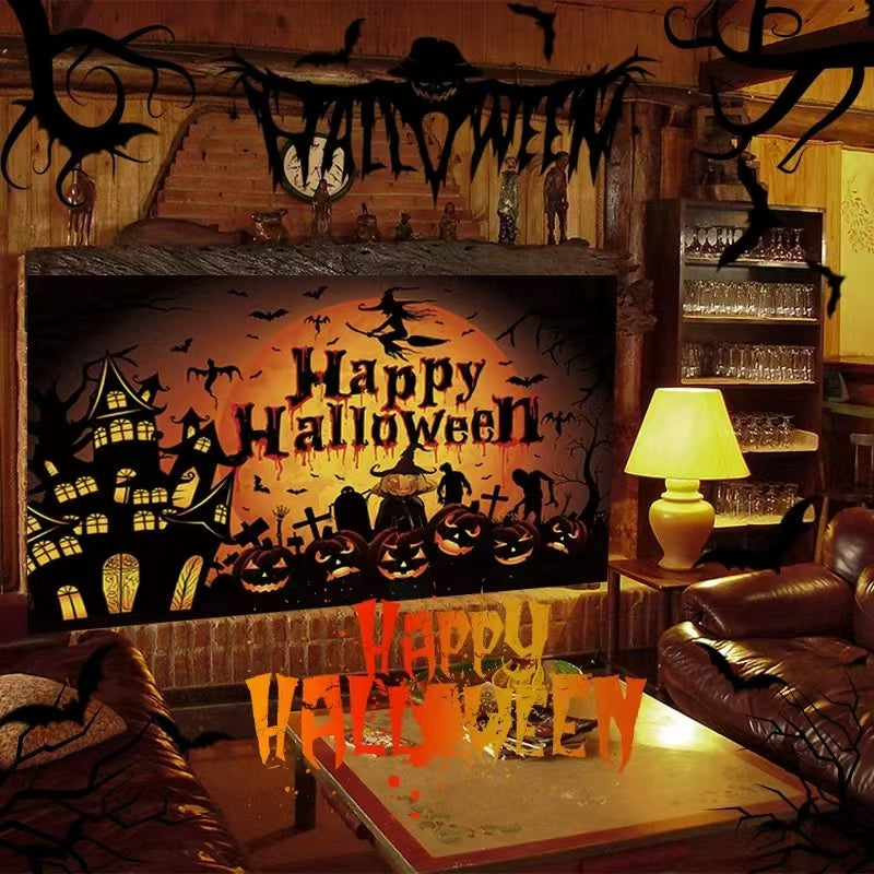 Large Halloween Backdrop Free Gift