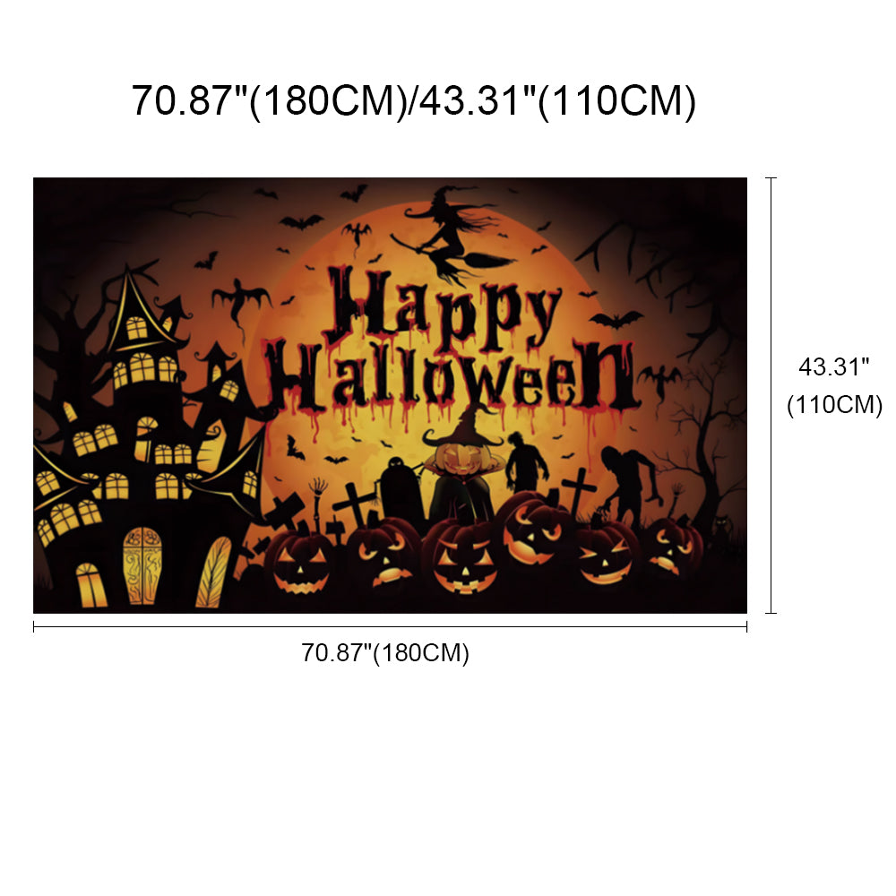 Large Halloween Backdrop Free Gift