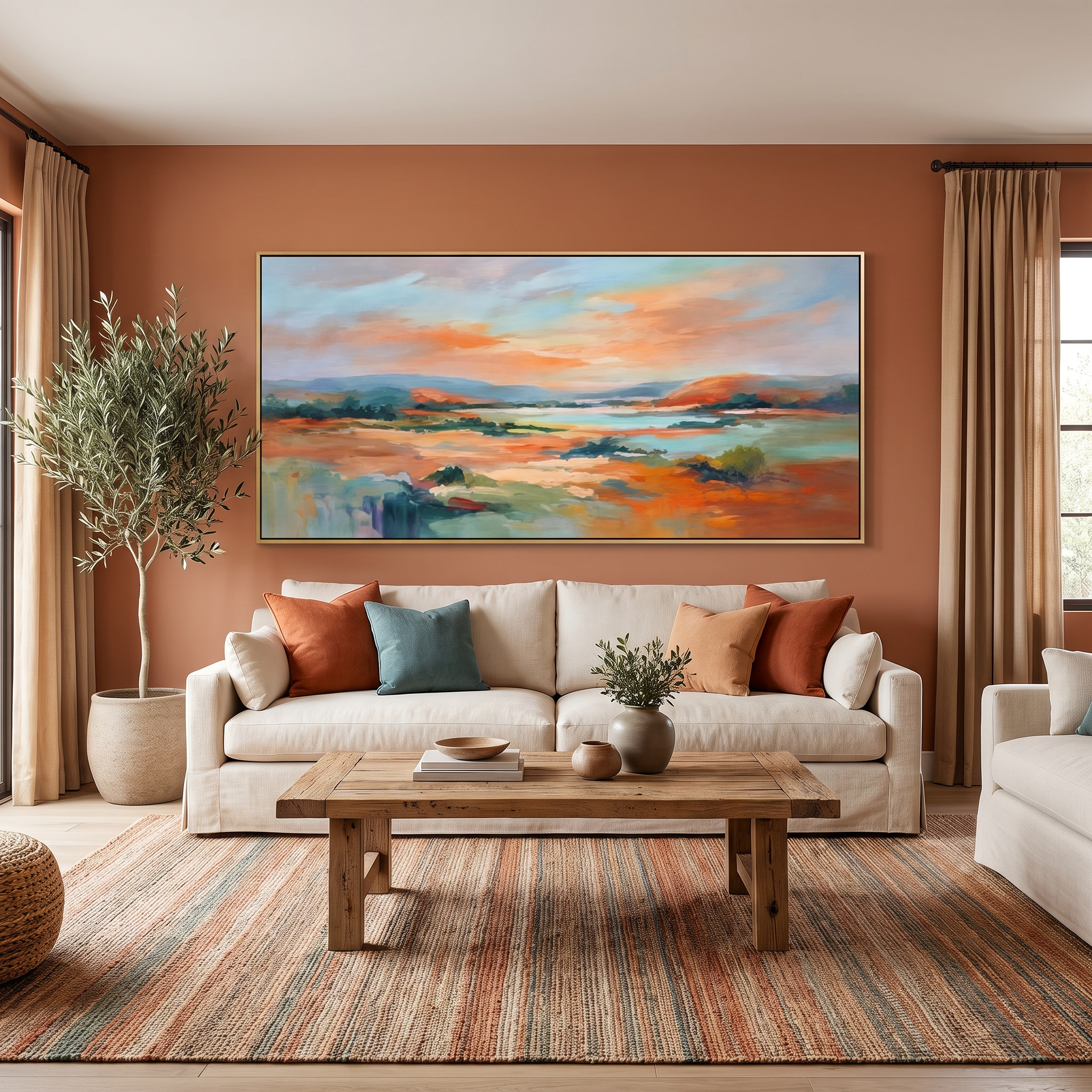 Sea & Sky Abstract Wall Art #MS345