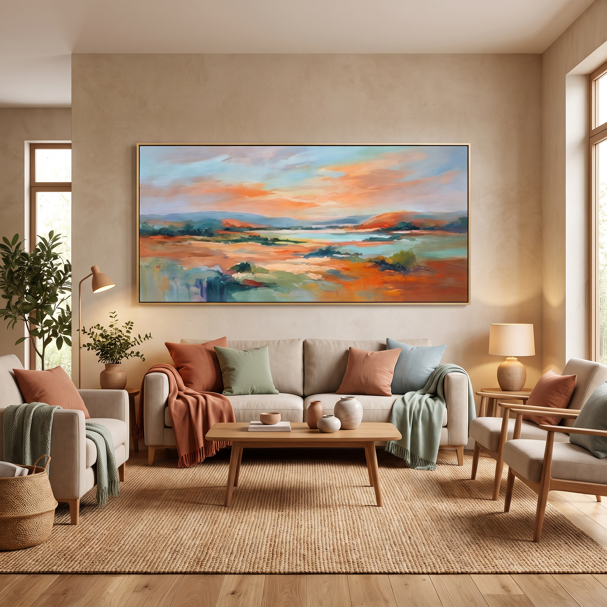 Sea & Sky Abstract Wall Art #MS345
