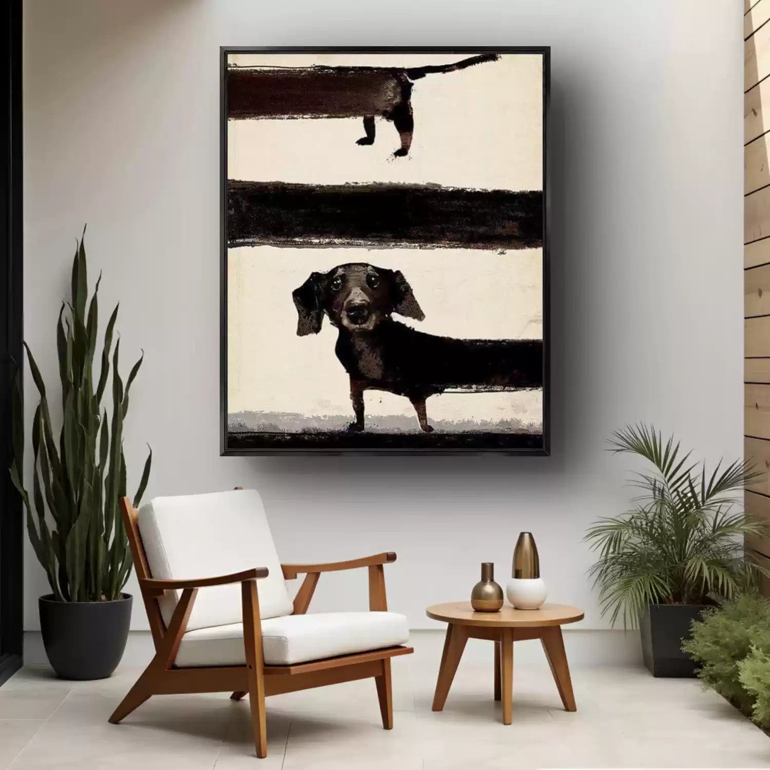 Abstract Animal Dog Wall Art #AL102