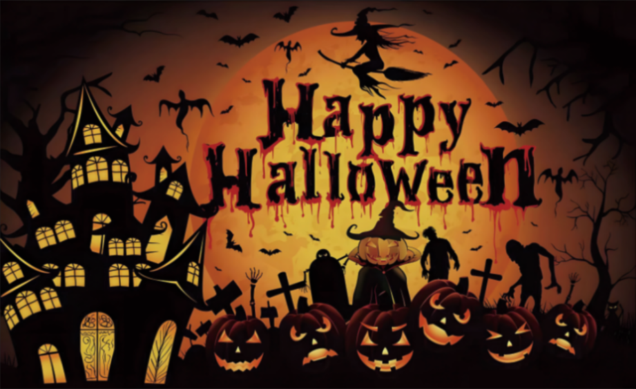 Large Halloween Backdrop Free Gift